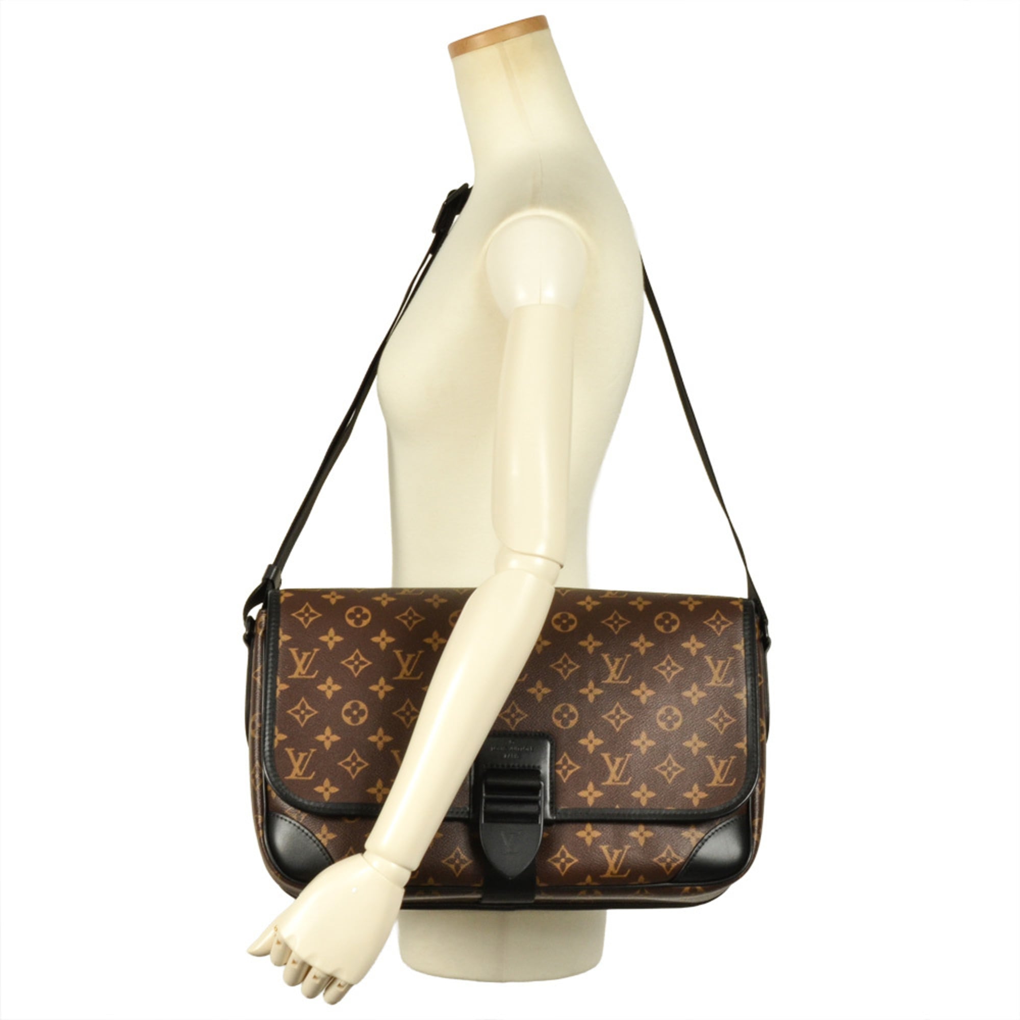 Louis Vuitton Monogram Macassar Monogram Macassar Shoulder Bag (Pre-Owned)