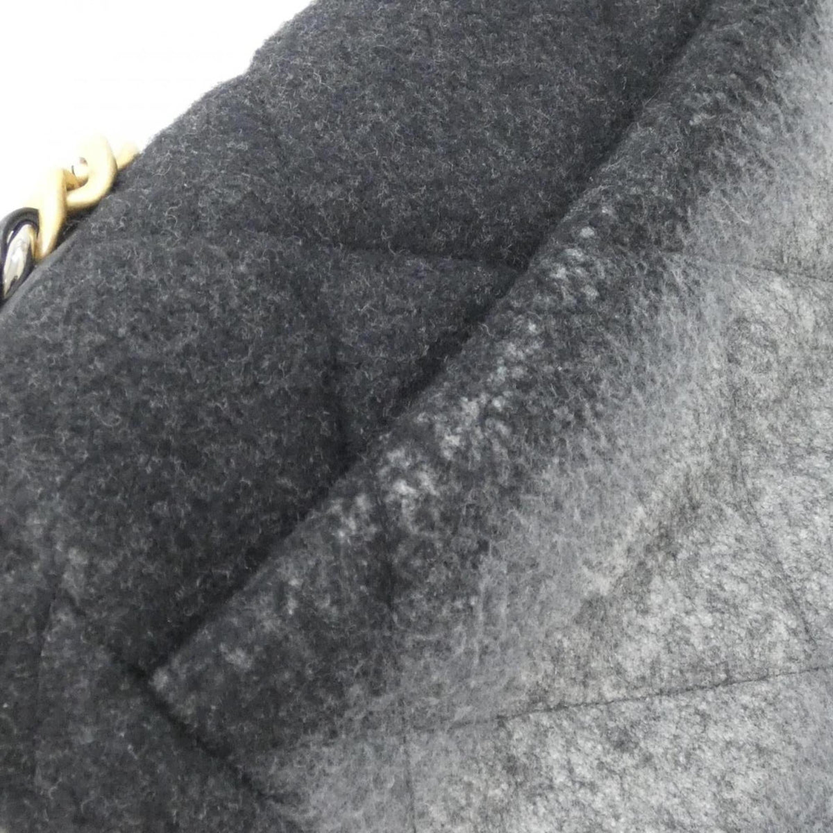 Chanel Black Wool Shoulder Bag (Pre-Owned)