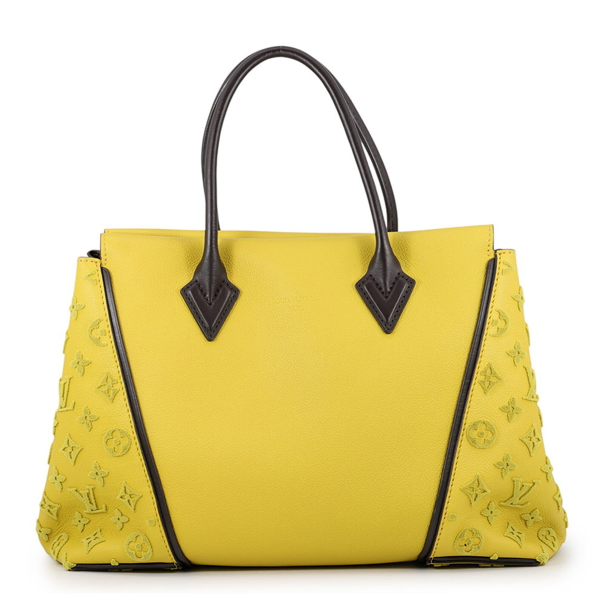 Louis Vuitton Monogram Velours Pistache Veau Cachemire Leather Leather Handbag (Pre-Owned)