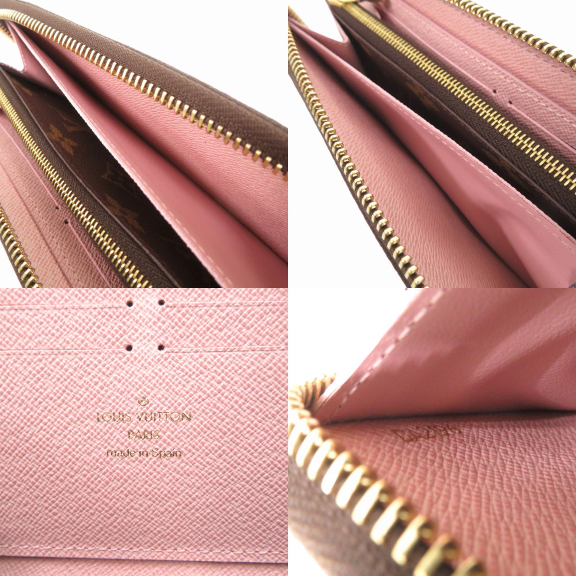 Louis Vuitton Brown Monogram Rose Ballerine Monogram Long Wallet (Bi-Fold) (Pre-Owned)