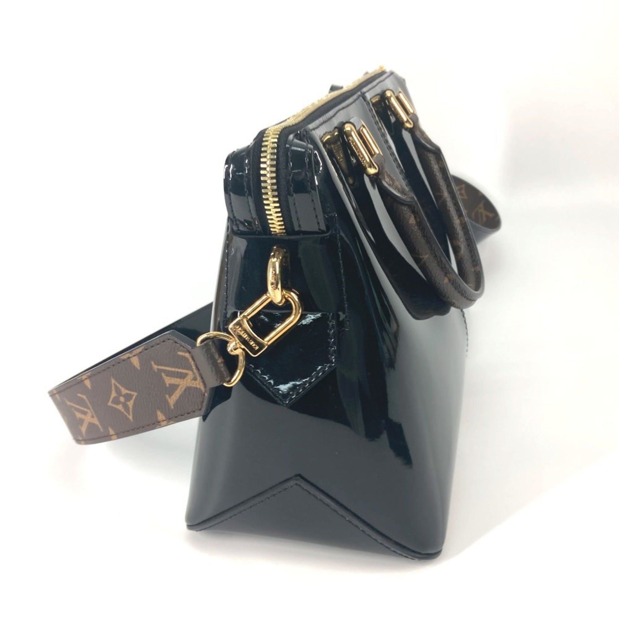 Louis Vuitton Black Brown Monogram Noir Vernis Shoulder Bag Tote Bag (Pre-Owned)