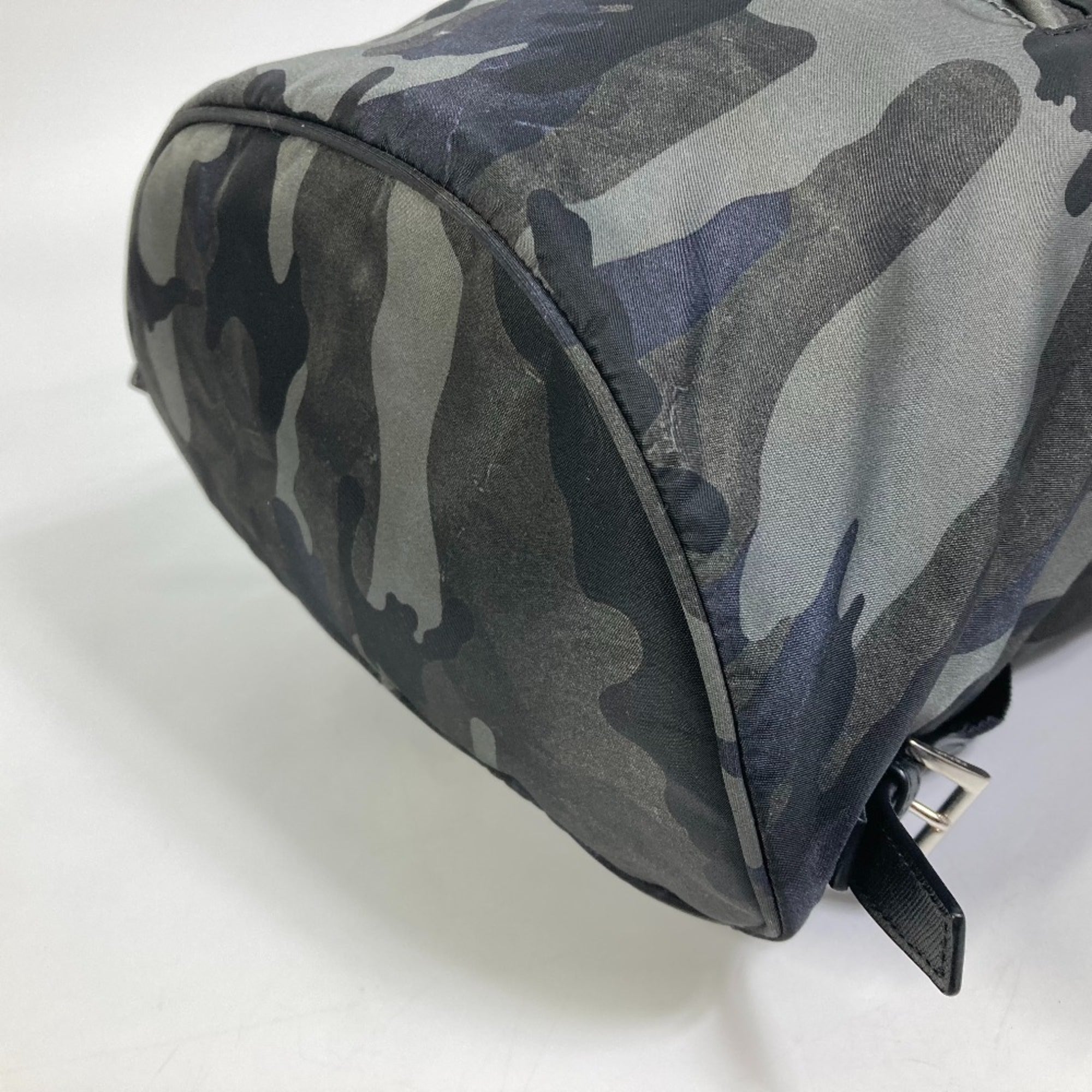 Prada Green Cloth Backpack (Pre-Owned)