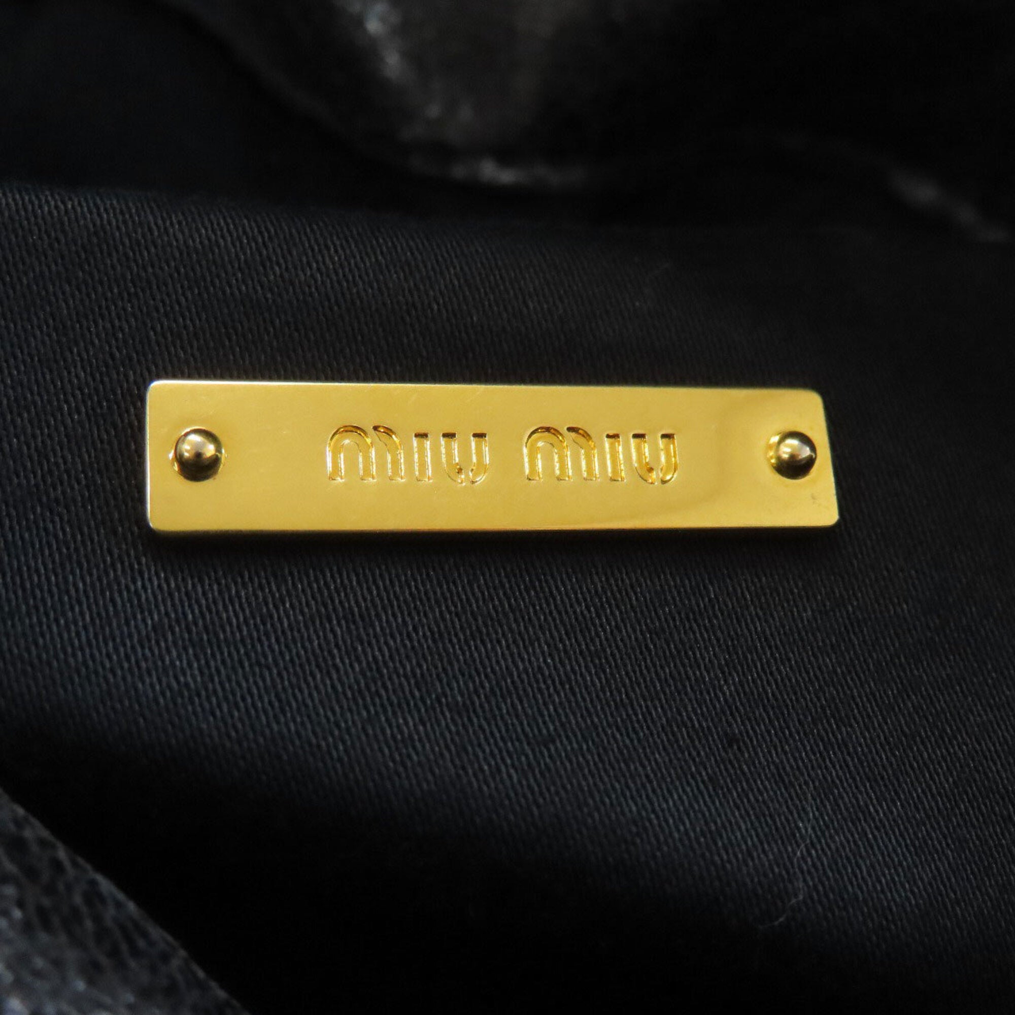 Miu Miu Black Leather Handbag (Pre-Owned)