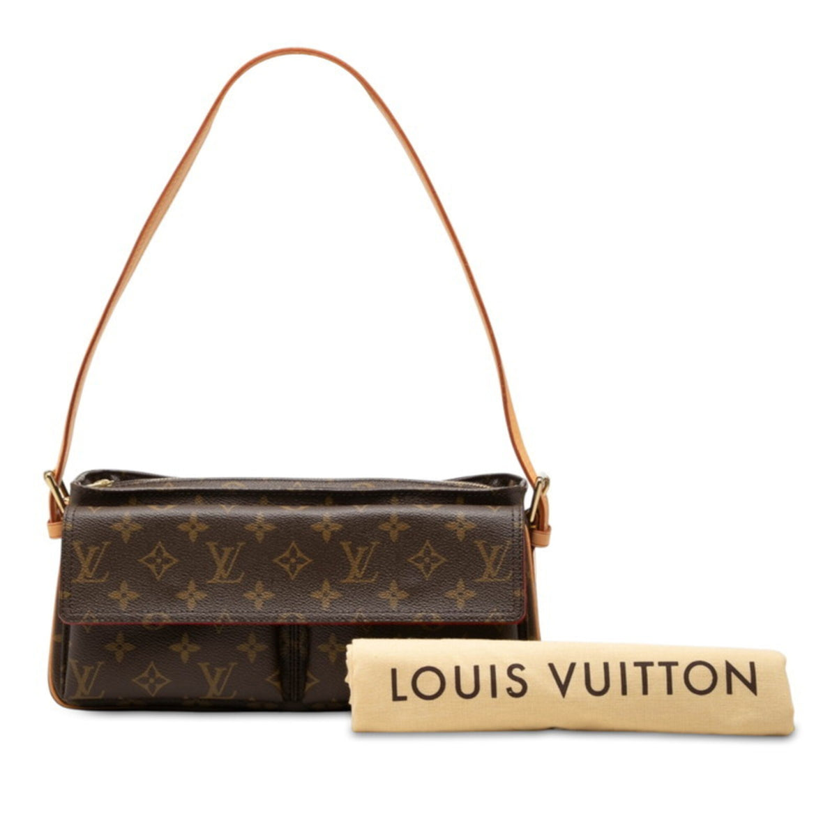 Louis Vuitton Monogram Brown Pvc Leather Shoulder Bag (Pre-Owned)