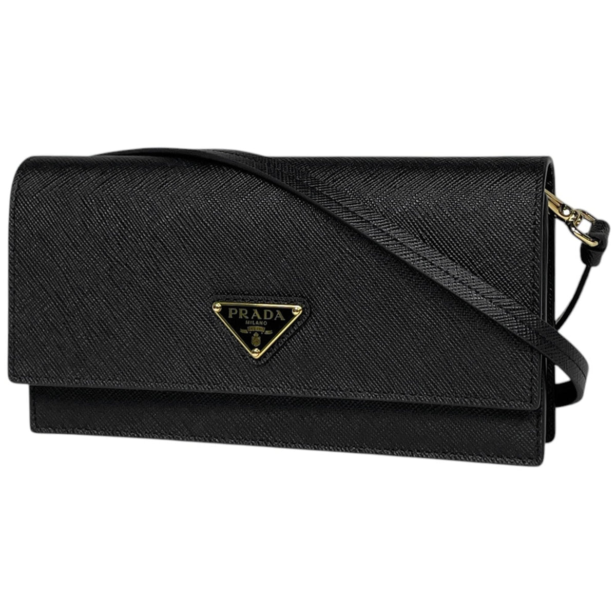 Prada Black Leather Shoulder Bag (Pre-Owned)