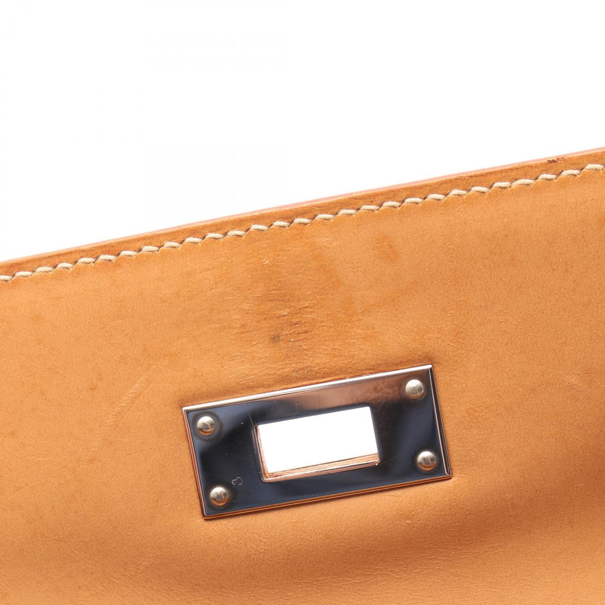 Hermes Brown Chamonix Leather Handbag (Pre-Owned)