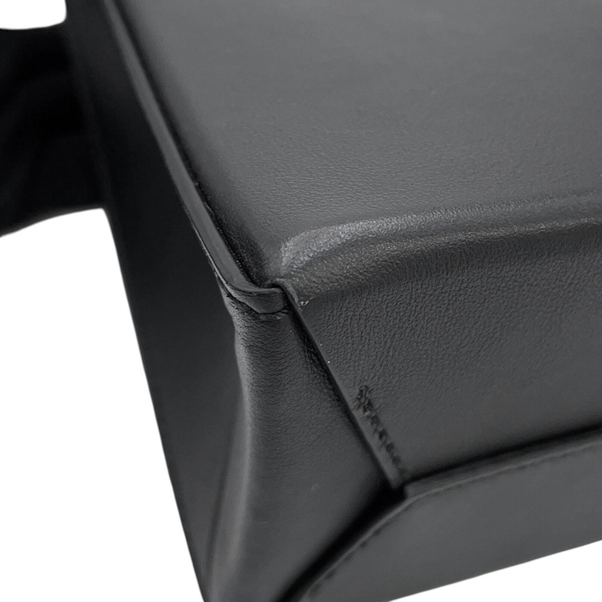 Fendi Black Leather Handbag Shopping Bag (Pre-Owned)