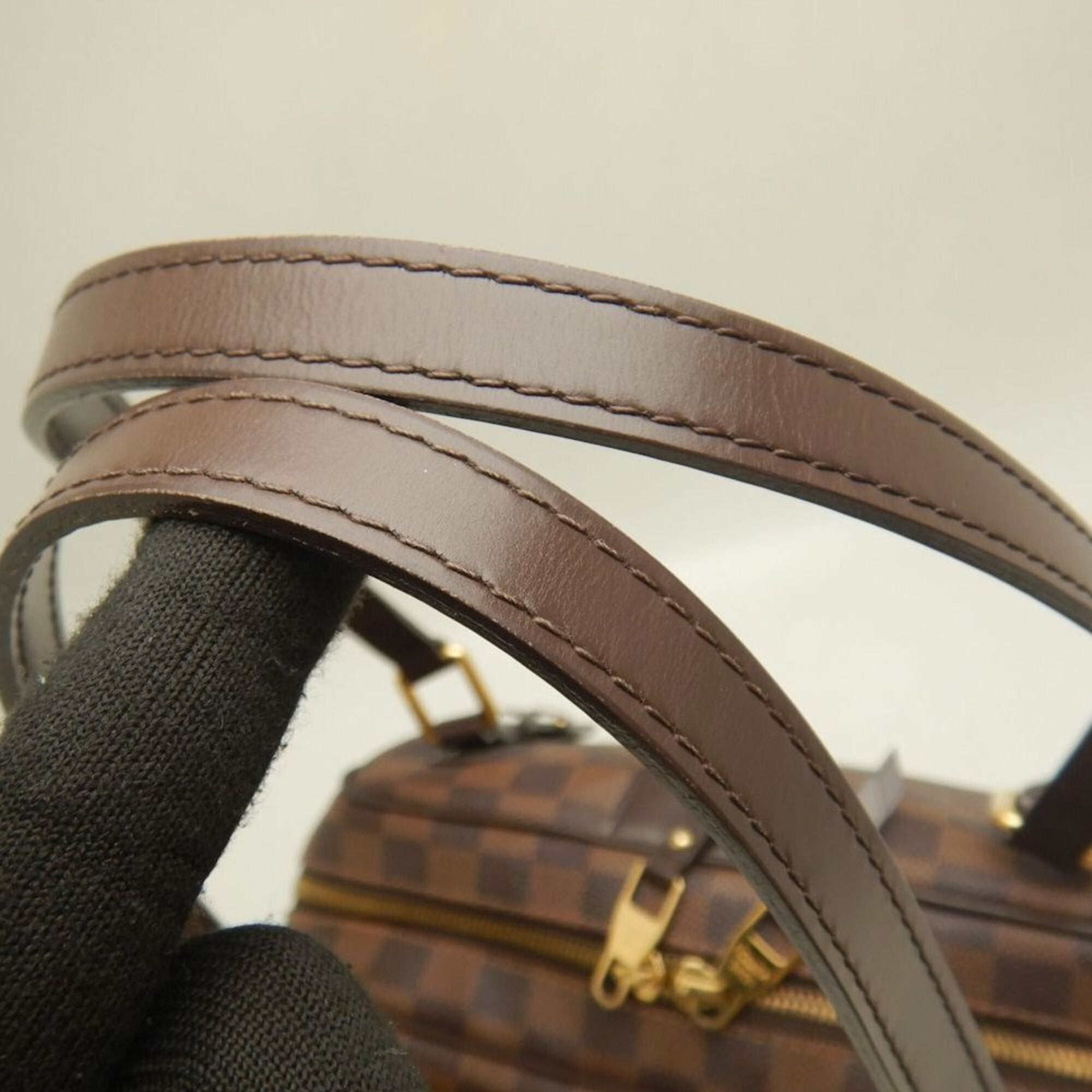 Louis Vuitton Damier Canvas Ebene Damier Canvas Shoulder Bag (Pre-Owned)