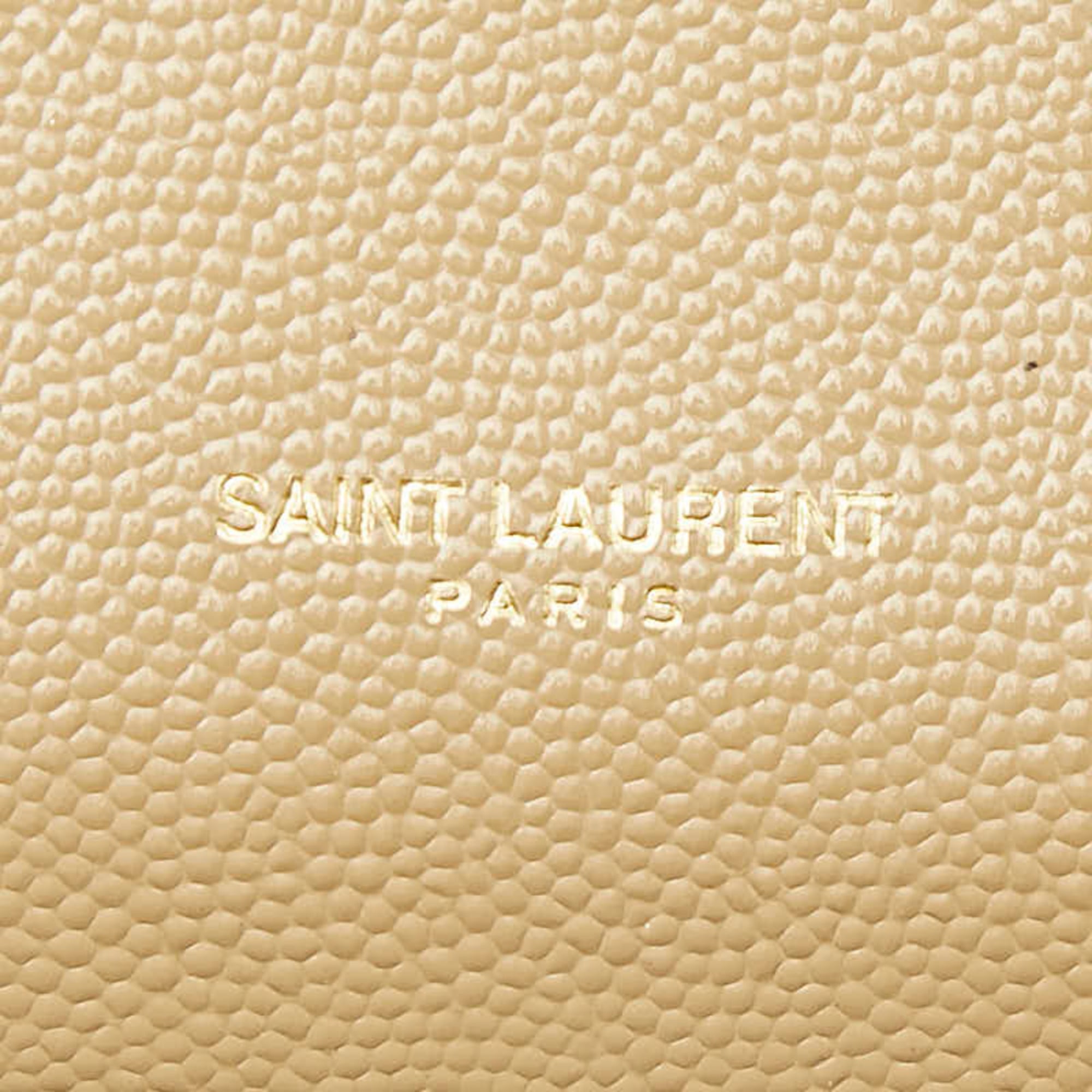 Saint Laurent Beige Leather Shoulder Bag (Pre-Owned)