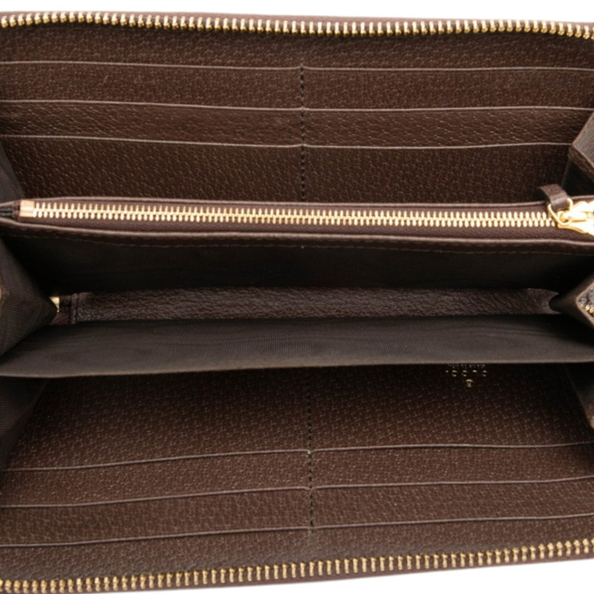 Gucci Brown Yellow Pvc Leather Long Wallet (Bi-Fold) (Pre-Owned)