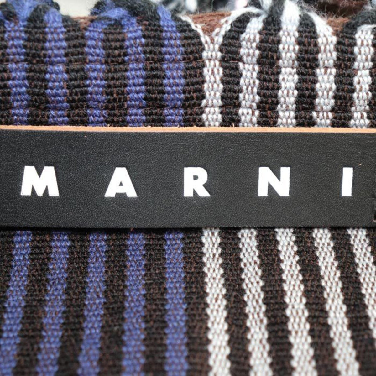 Marni Multi-Color Polyester Leather Tote Bag (Pre-Owned)