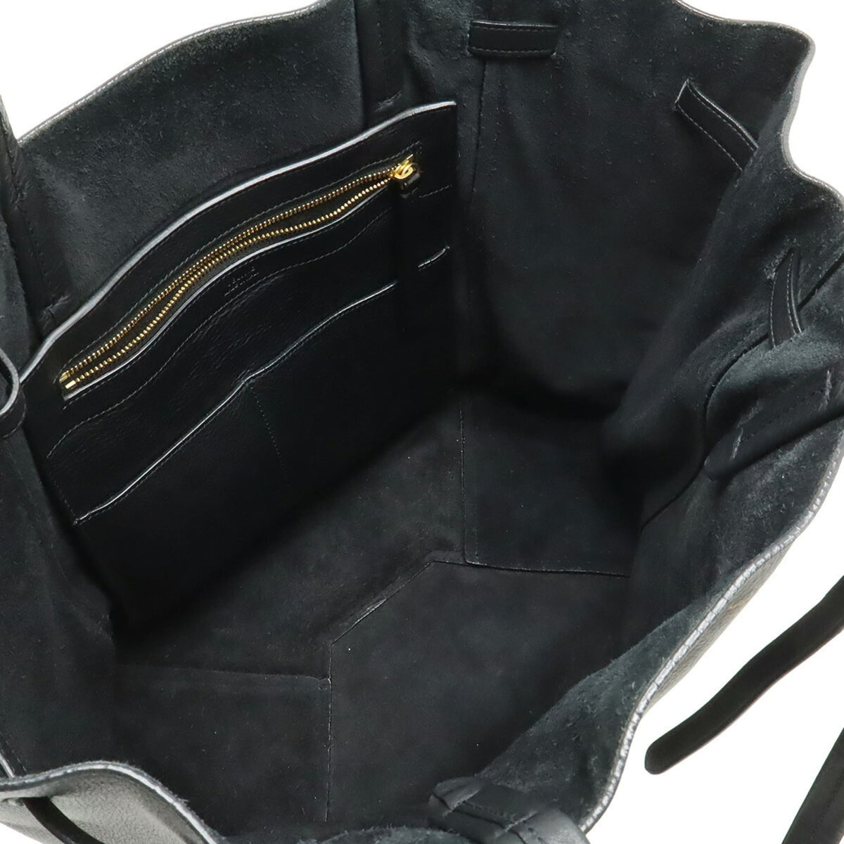 Celine Black Leather Shoulder Bag Tote Bag (Pre-Owned)