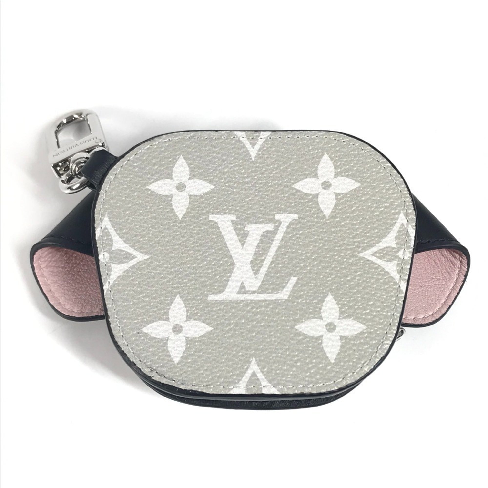 Louis Vuitton Black Multi-Color White Monogram Canvas Coin Purse/Coin Case (Pre-Owned)
