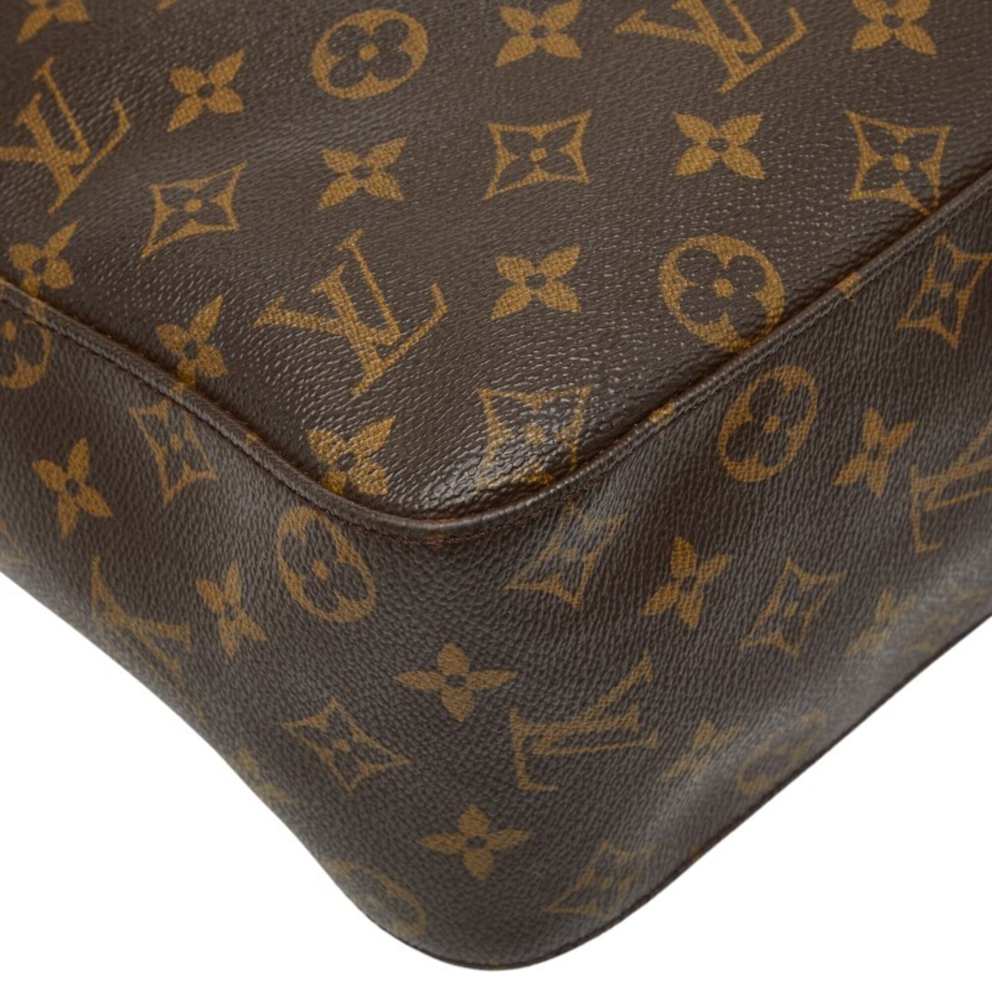 Louis Vuitton Monogram Brown Pvc Leather Handbag Shoulder Bag (Pre-Owned)