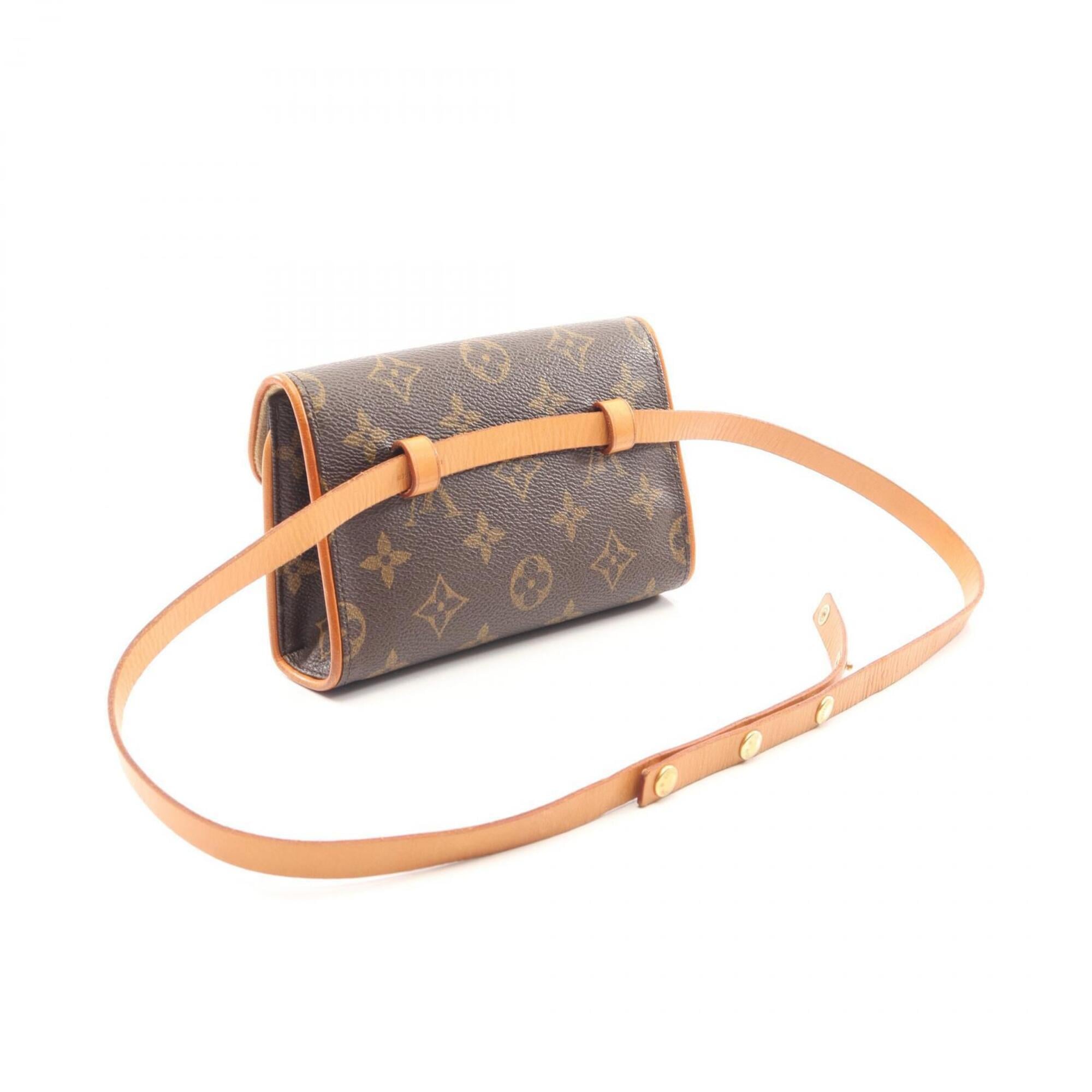 Louis Vuitton Brown Coated Canvas Leather Fanny Pack Handbag (Pre-Owned)