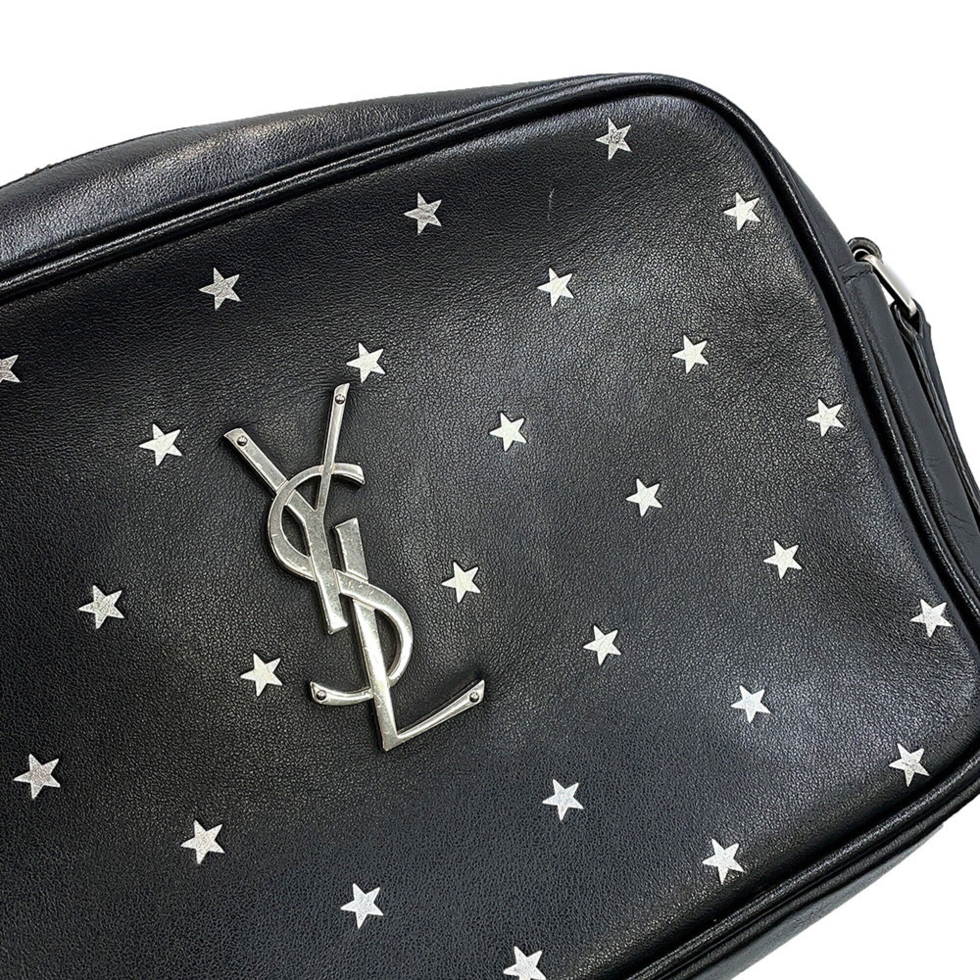 Yves Saint Laurent Black Leather Handbag Shoulder Bag (Pre-Owned)