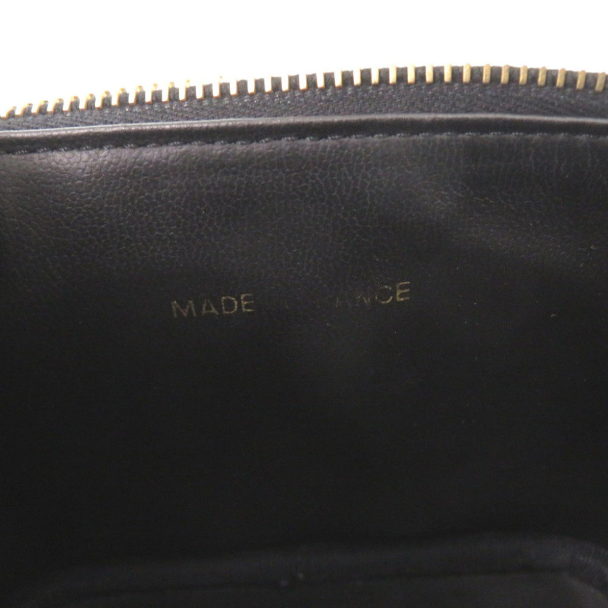 Chanel Black Grained Calfskin Pouch Vanity Bag (Pre-Owned)