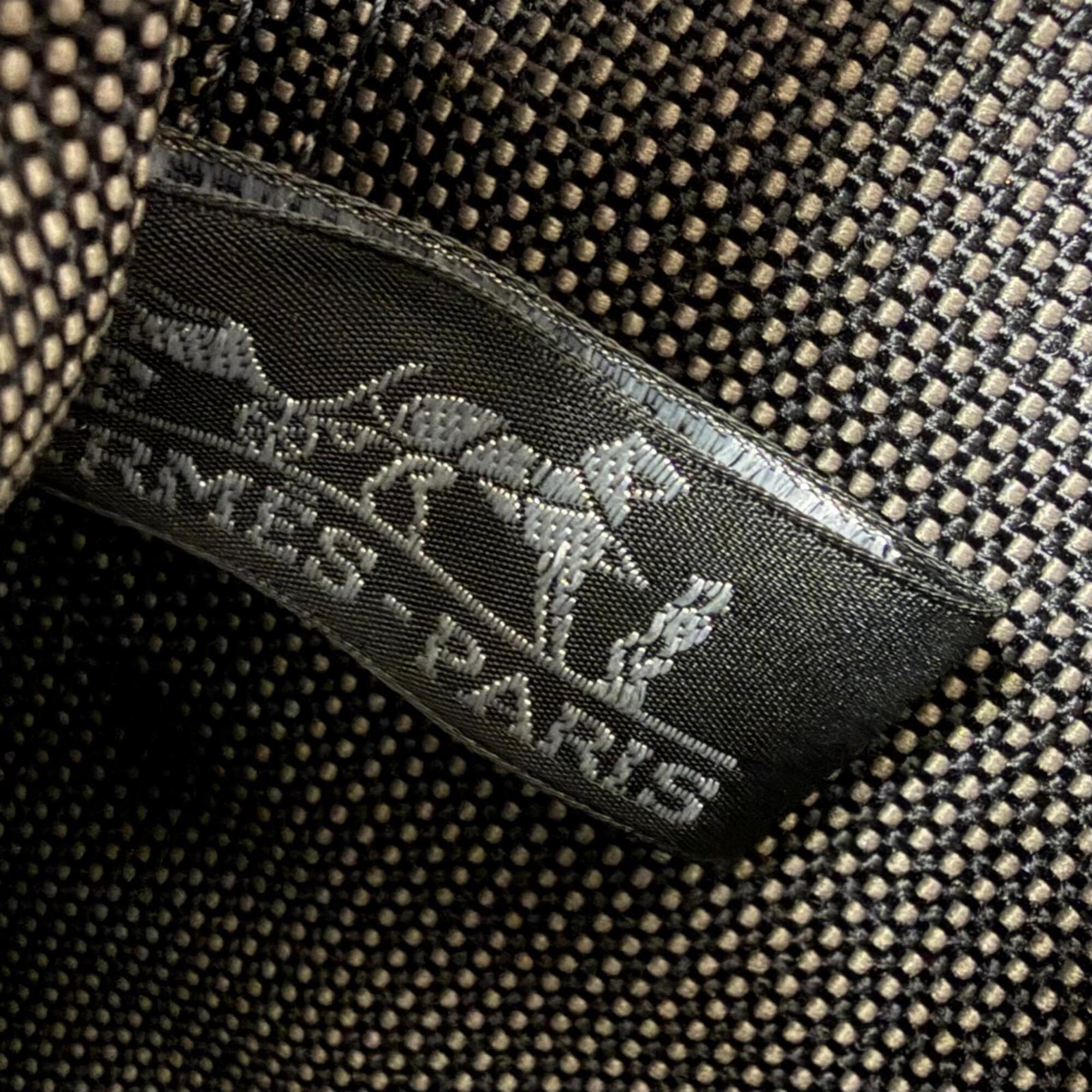 Hermes Charcoal Gray Polyamide Polyester Messenger Bag Shoulder Bag (Pre-Owned)