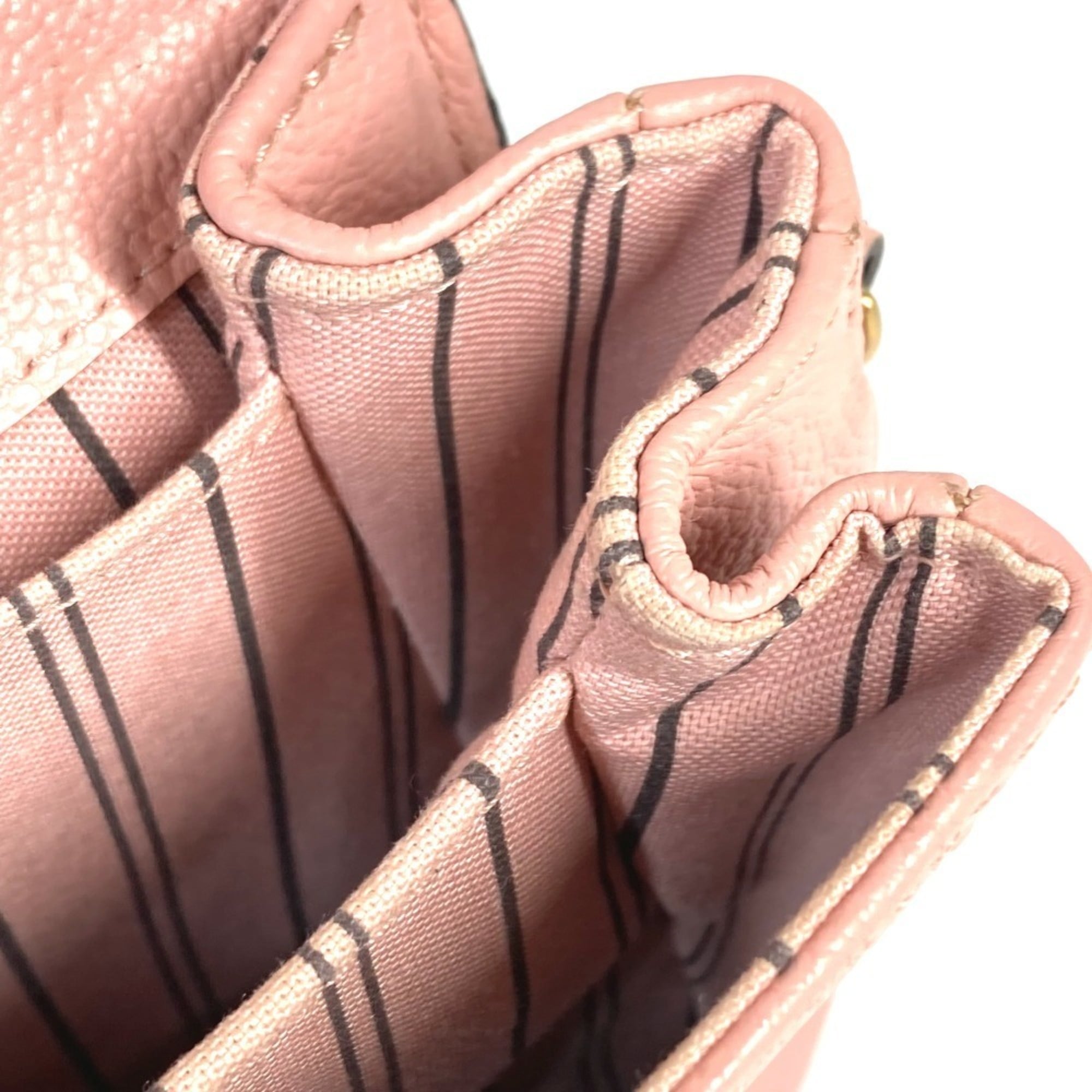 Louis Vuitton Pink Rose Poudre Monogram Empreinte Handbag Shoulder Bag (Pre-Owned)