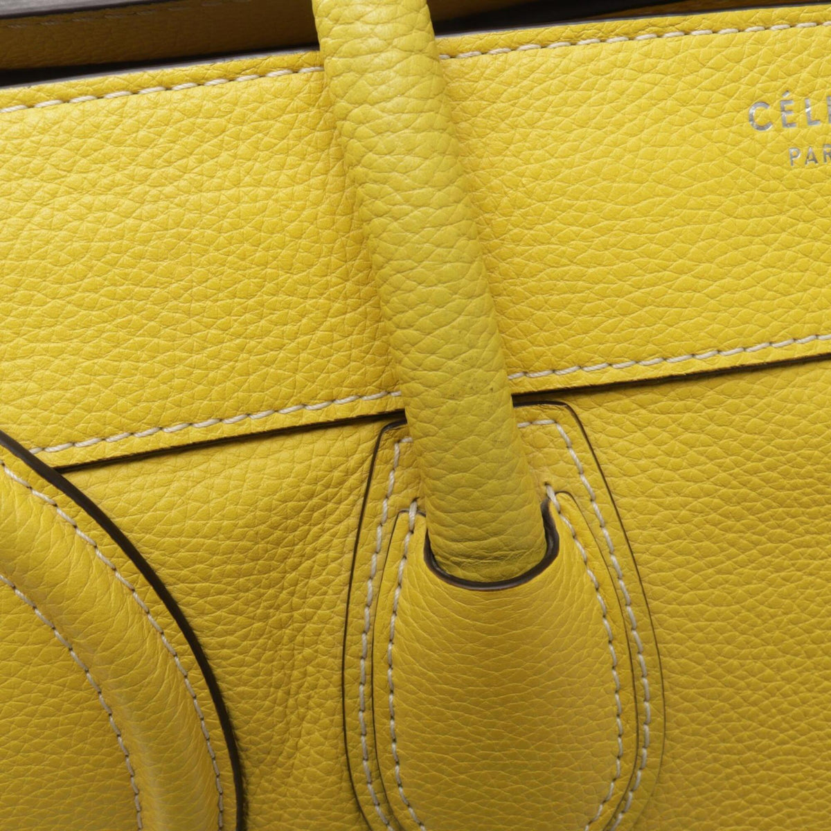 Celine Yellow Leather Handbag (Pre-Owned)
