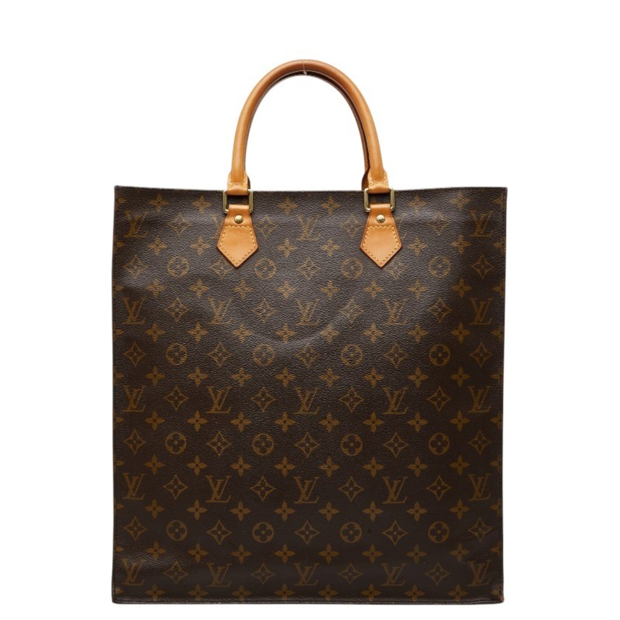 Louis Vuitton Brown Pvc Leather Handbag Tote Bag (Pre-Owned)