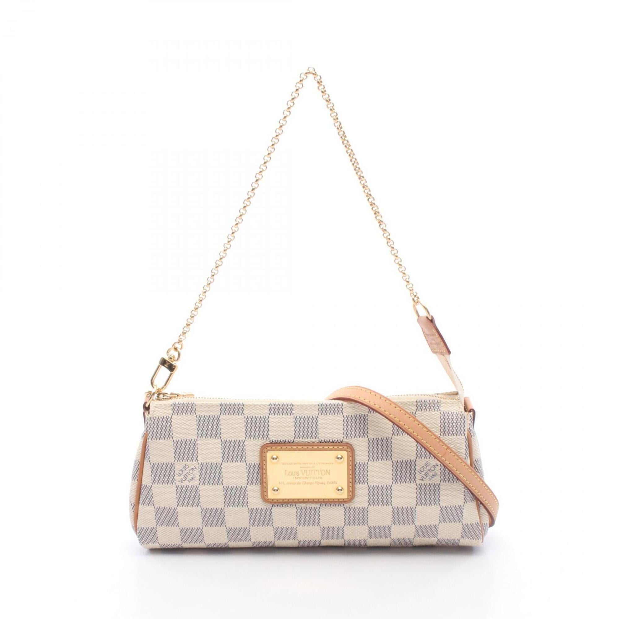 Louis Vuitton White Coated Canvas Leather Handbag (Pre-Owned)