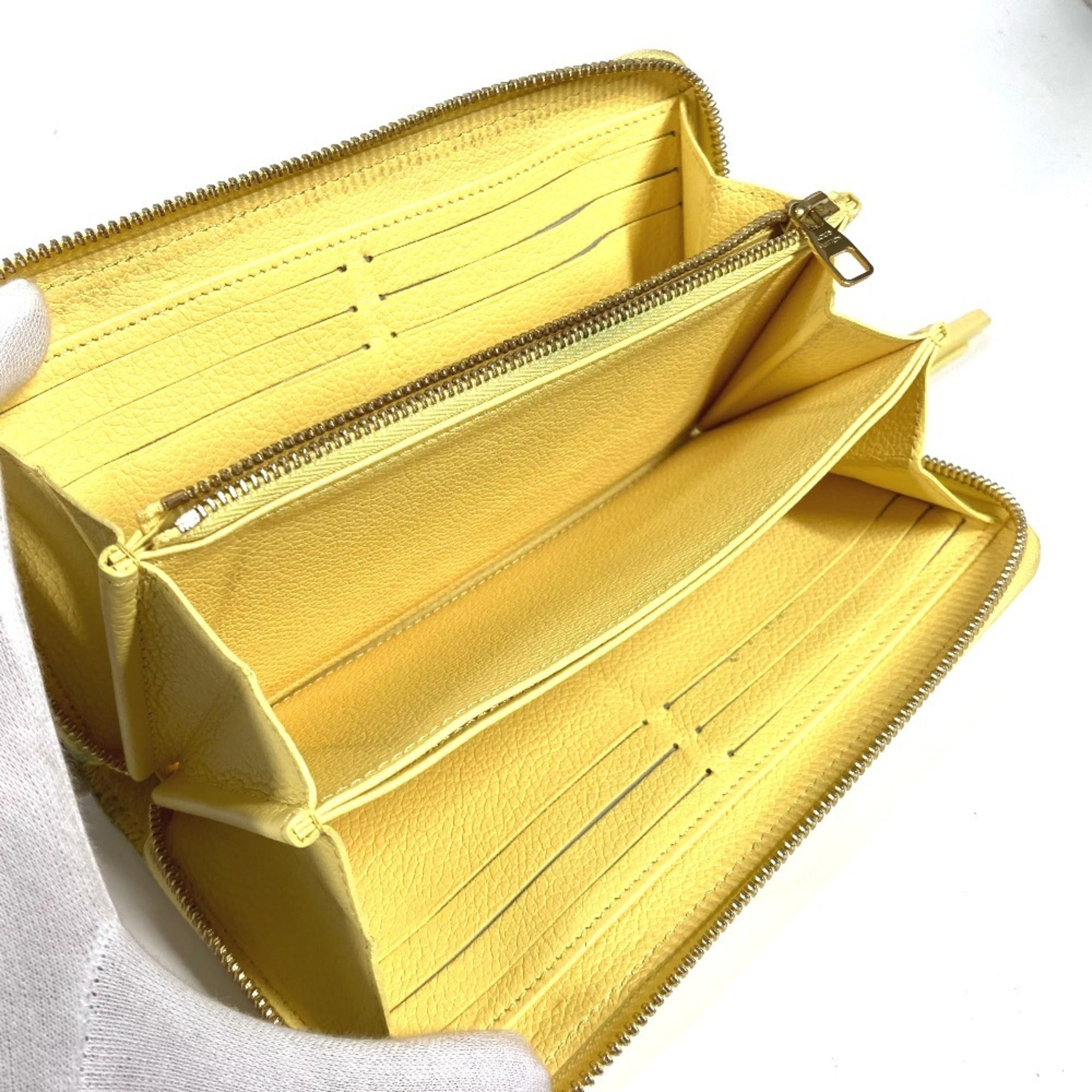 Louis Vuitton Yellow Monogram Empreinte Long Wallet (Bi-Fold) (Pre-Owned)