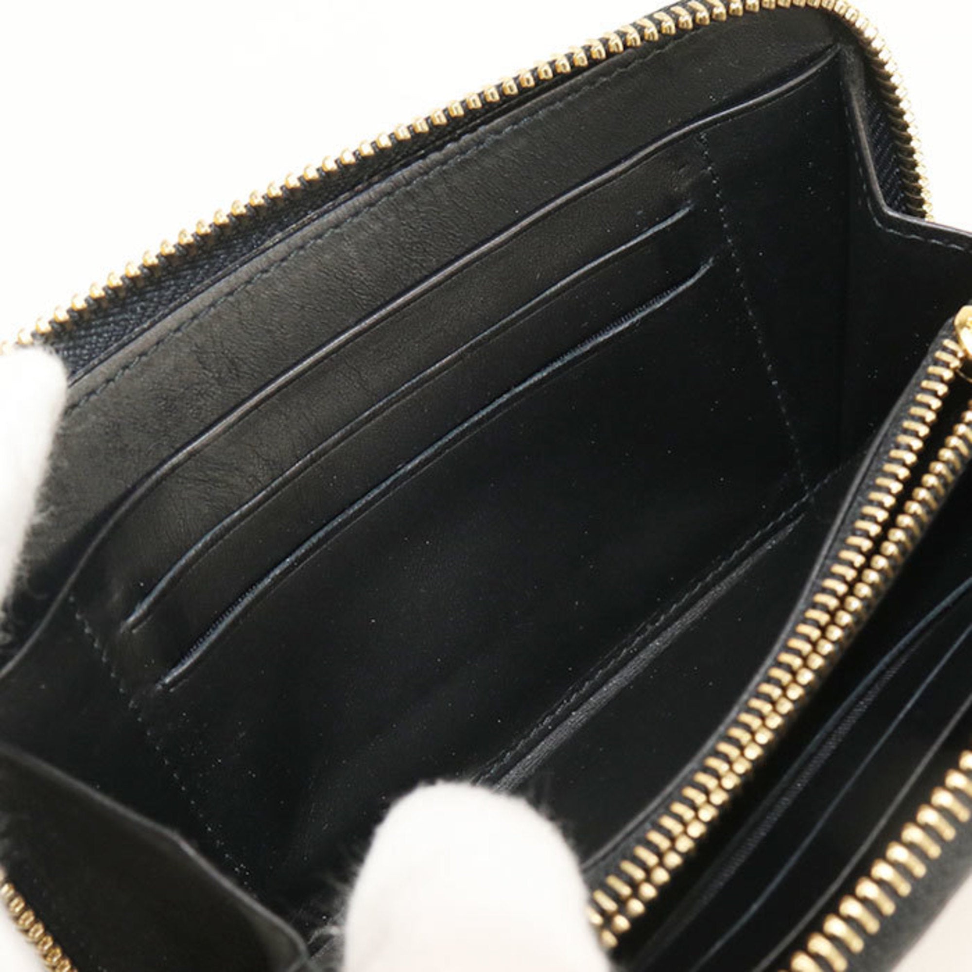 Loewe Black Leather Coin Purse/Coin Case (Pre-Owned)