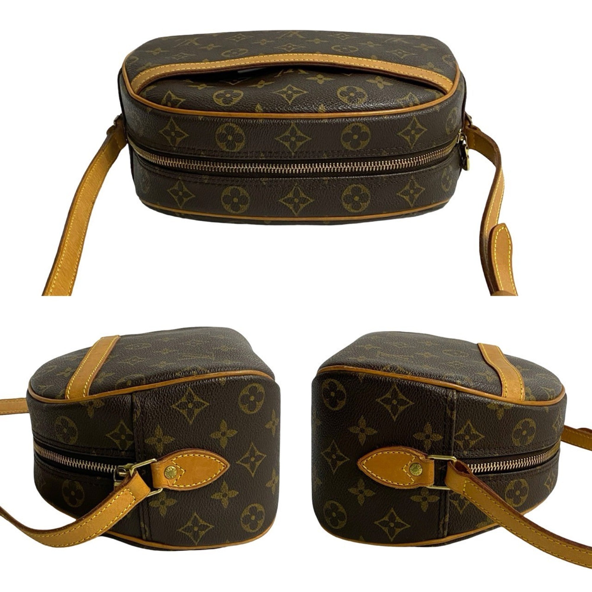 Louis Vuitton Brown Leather Pvc Pochette Shoulder Bag (Pre-Owned)