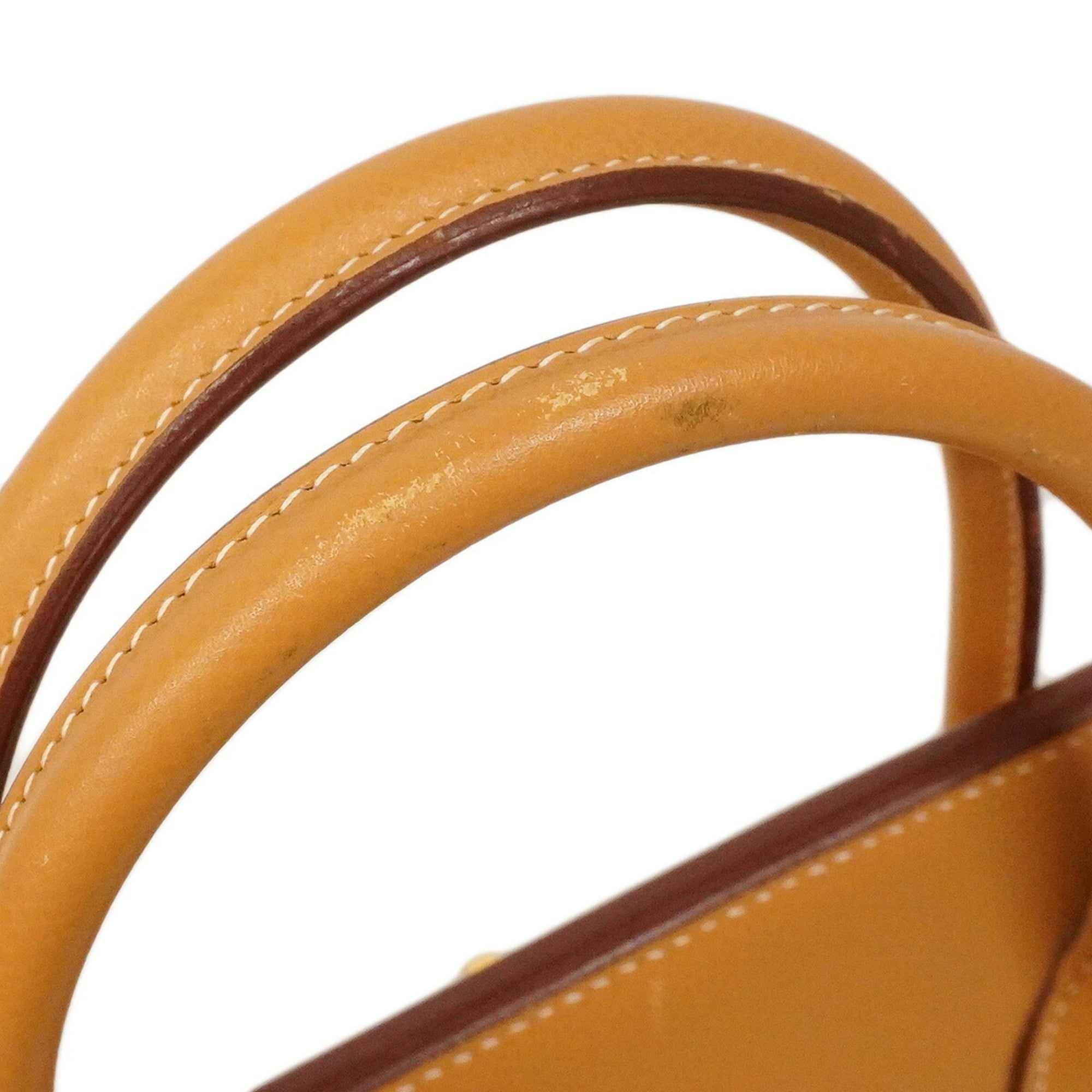Hermes Natural Courchevel Leather Handbag (Pre-Owned)