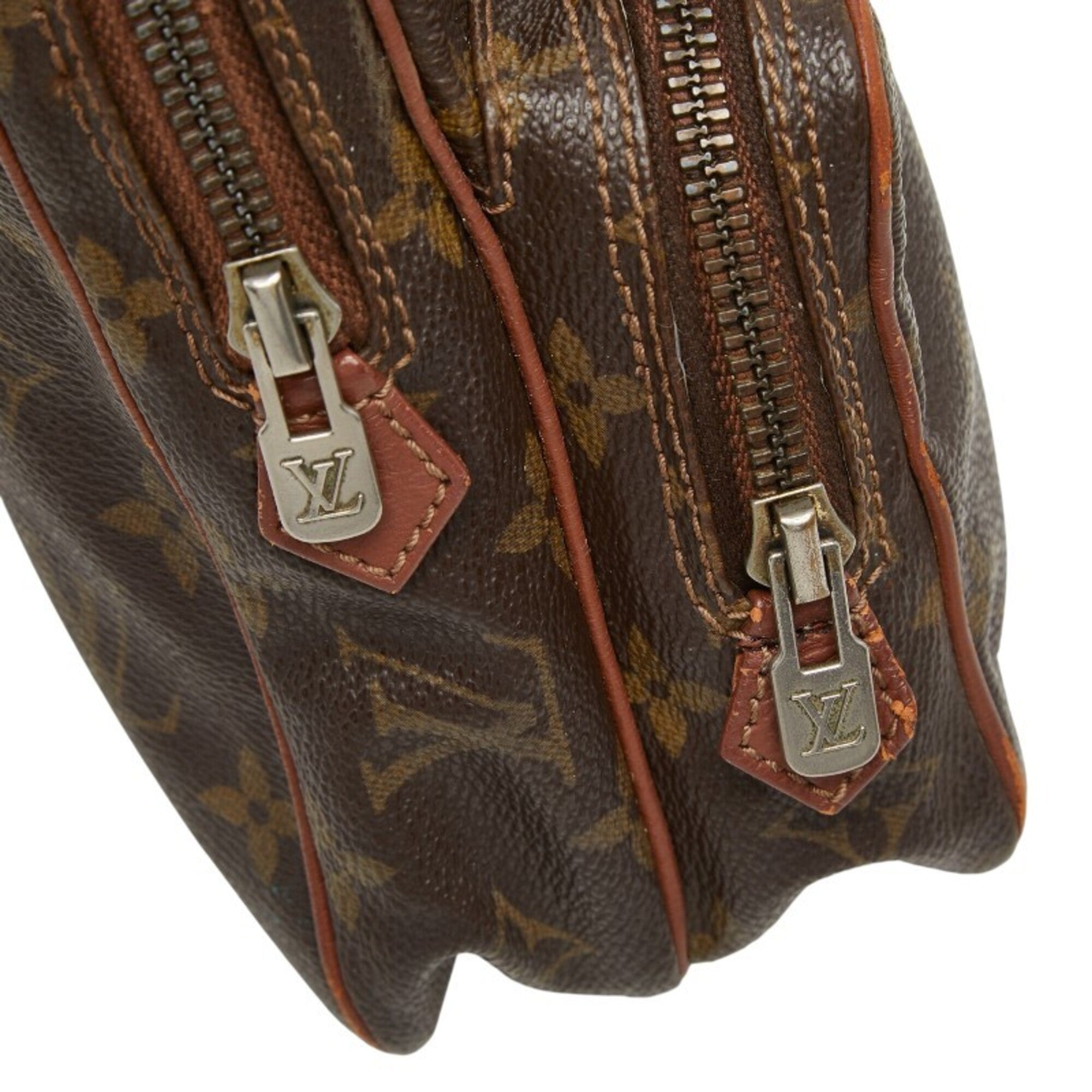 Louis Vuitton Brown Pvc Leather Shoulder Bag (Pre-Owned)