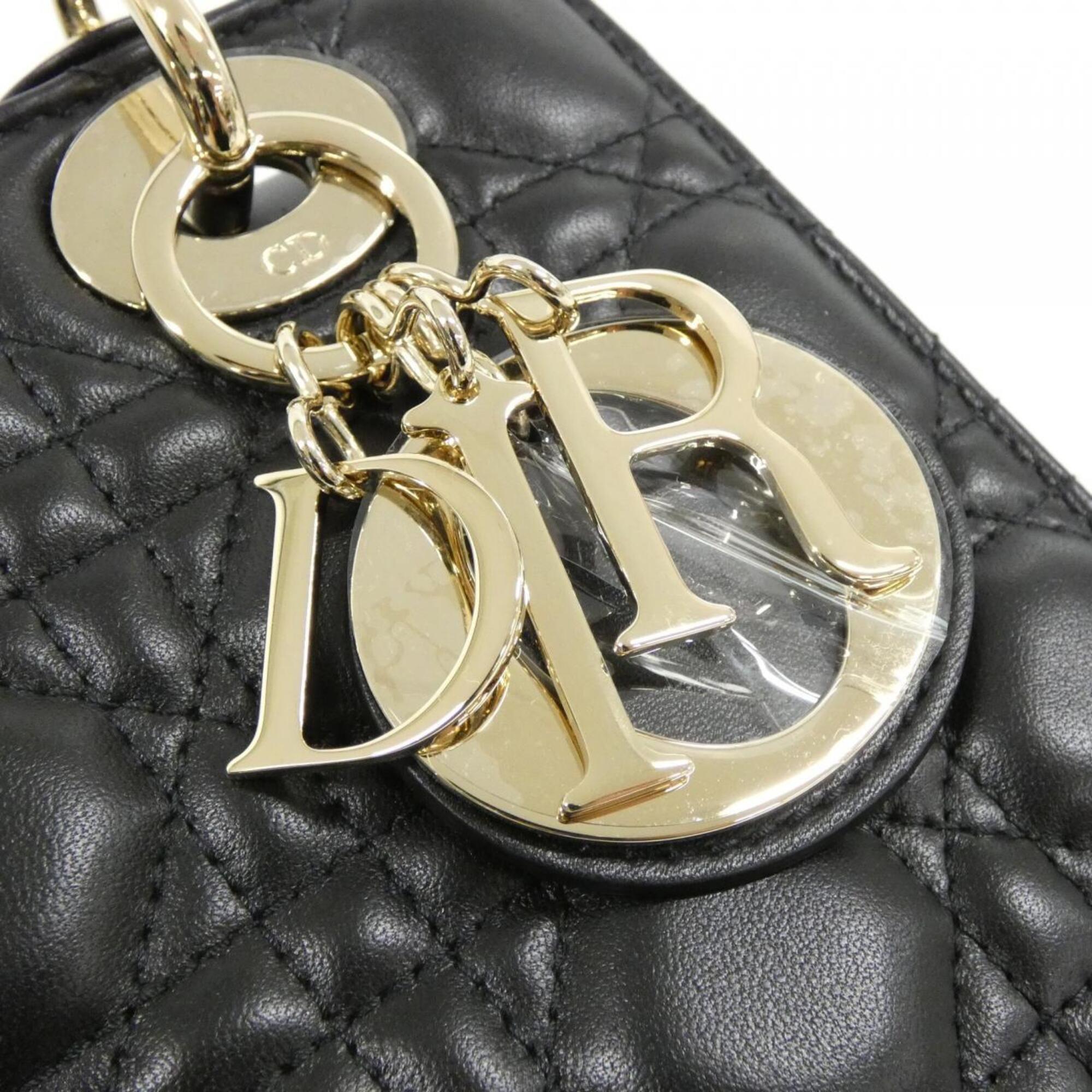Christian Dior Black Leather Handbag (Pre-Owned)