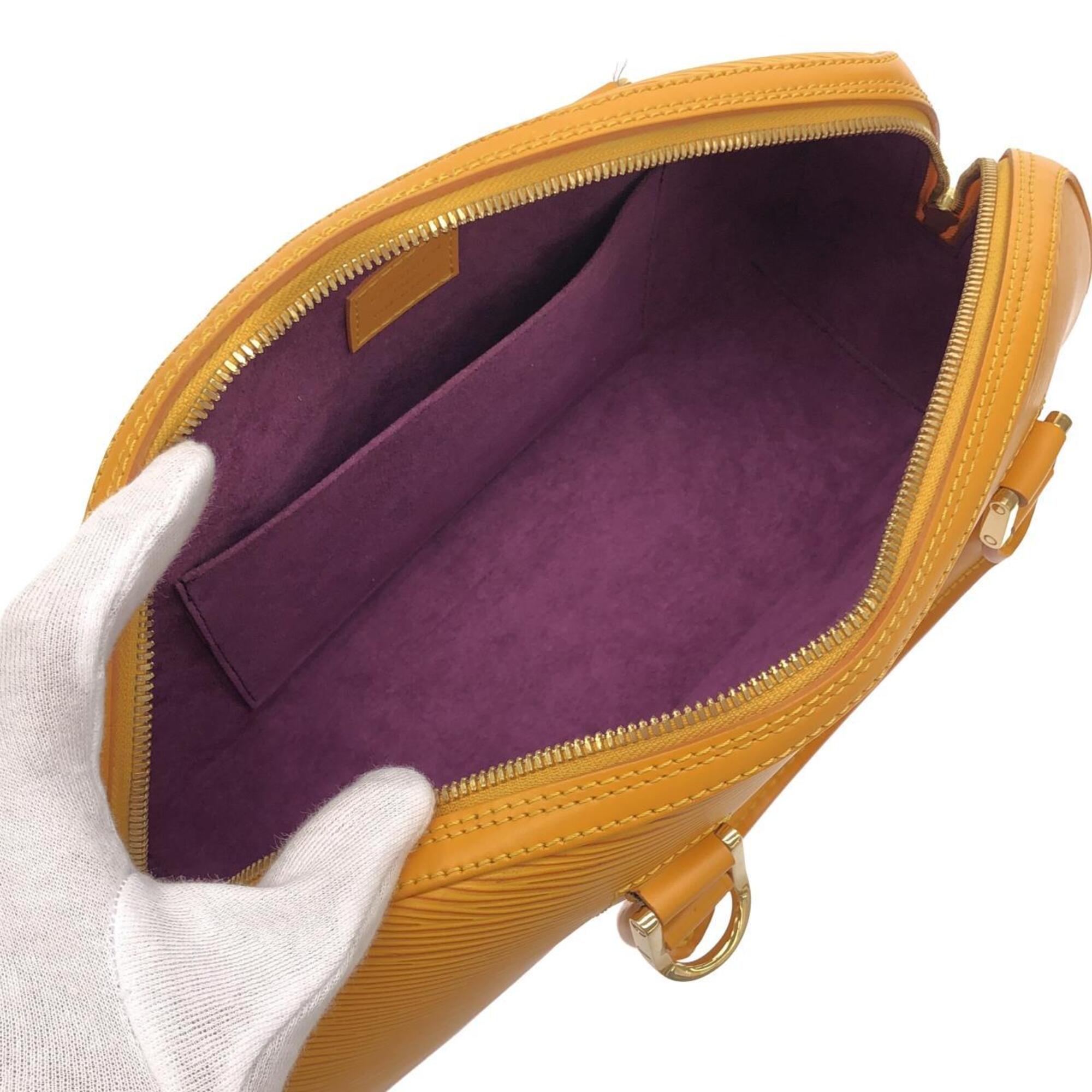 Louis Vuitton Yellow Leather Handbag (Pre-Owned)