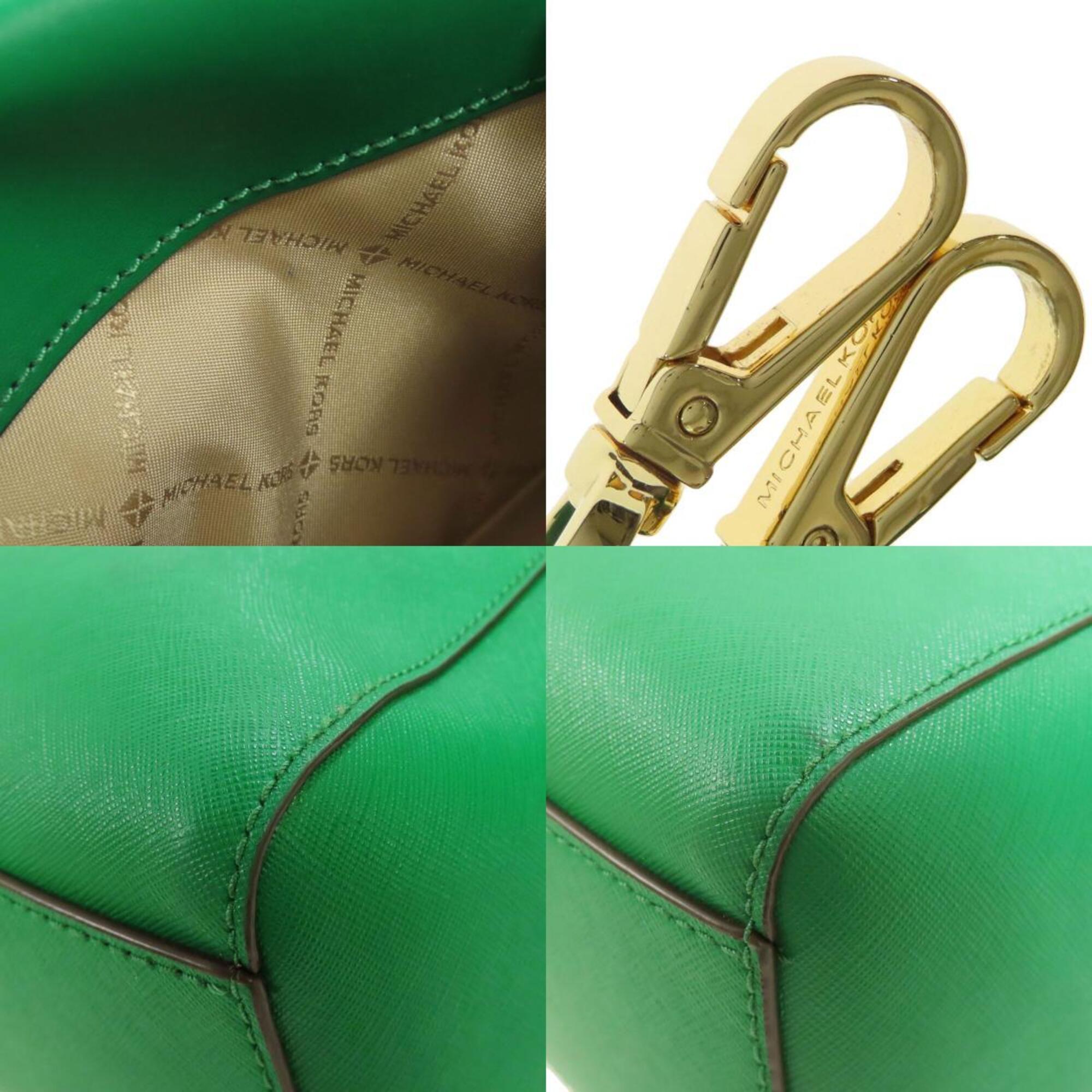 Michael Kors Green Leather Tote Bag (Pre-Owned)