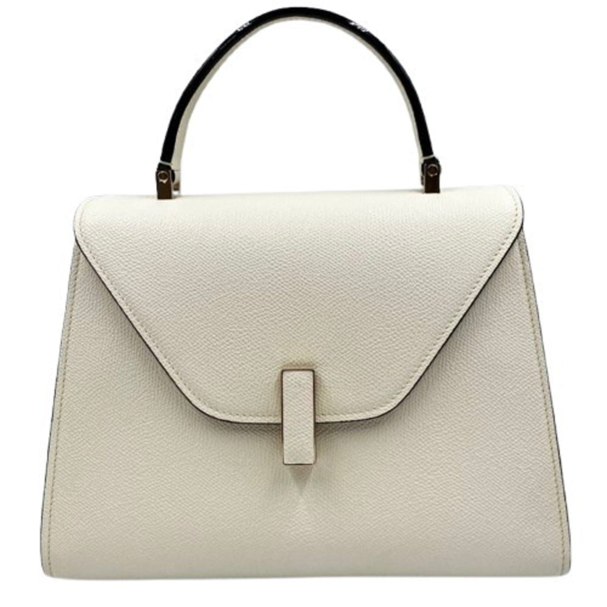 Valextra White Leather Handbag Shoulder Bag (Pre-Owned)