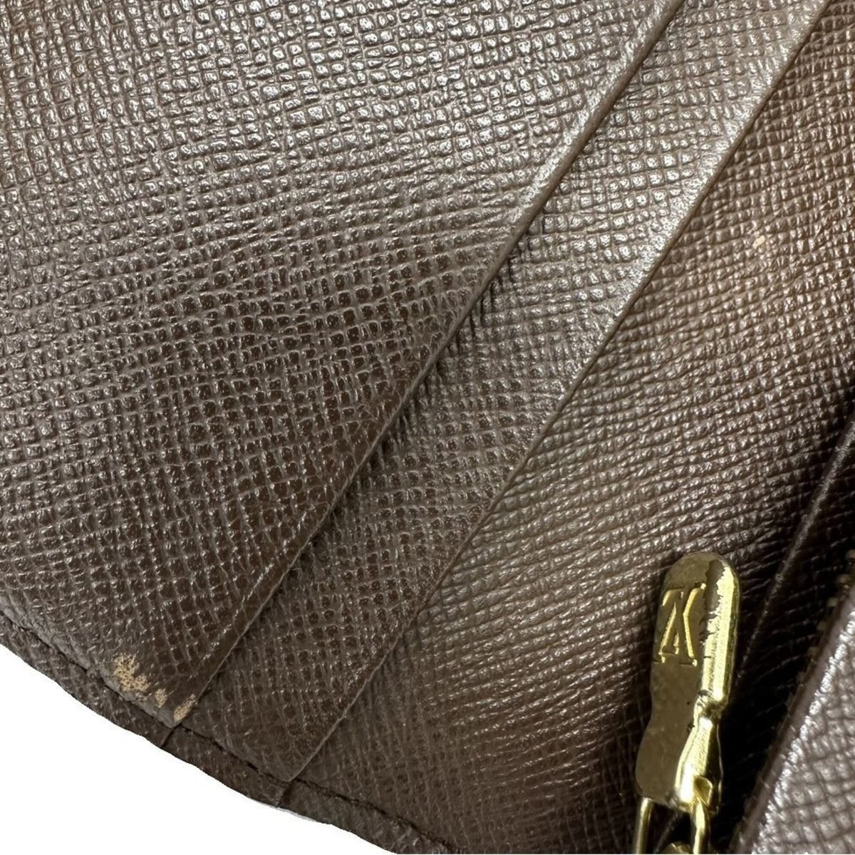 Louis Vuitton Damier Brown Ebene Pvc Leather Wallet (Bi-Fold) (Pre-Owned)