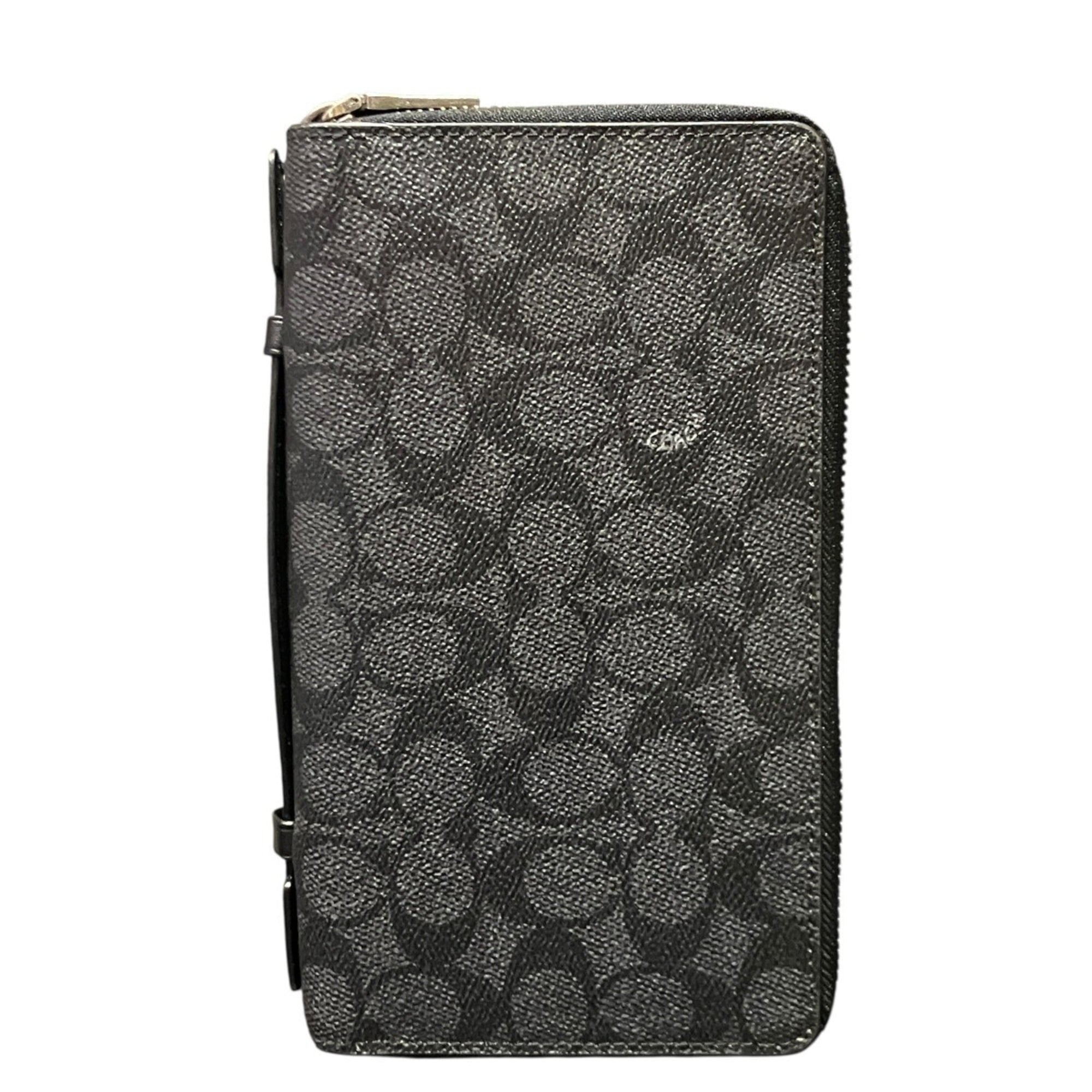 Coach Black Pvc Coin Purse/Coin Case (Pre-Owned)