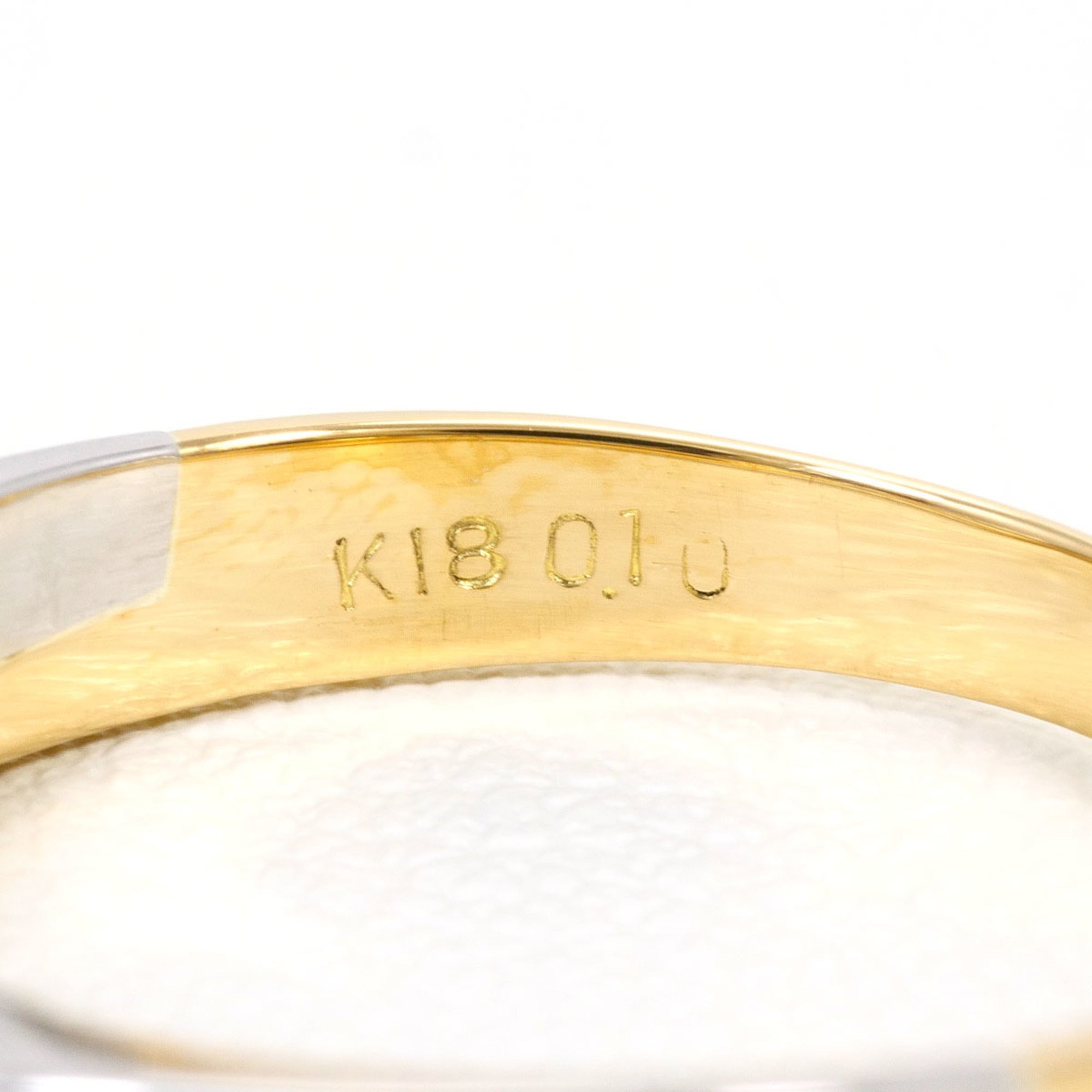 Unbranded Platinum Yellow Gold Yellow Gold (18K) Platinum 900 Band Ring (Pre-Owned)
