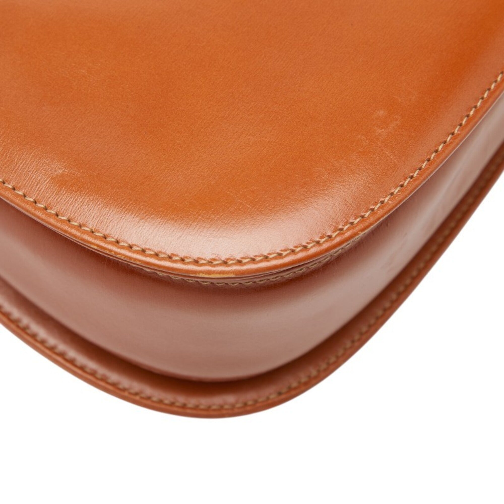 Gucci Brown Leather Handbag Shoulder Bag (Pre-Owned)