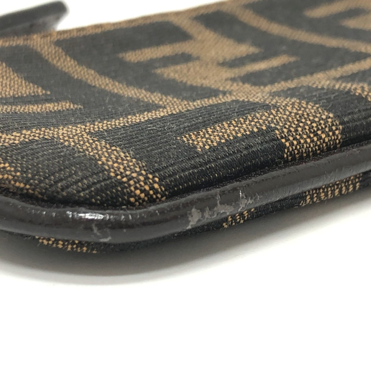 Fendi Brown Cloth Coin Purse/Coin Case (Pre-Owned)
