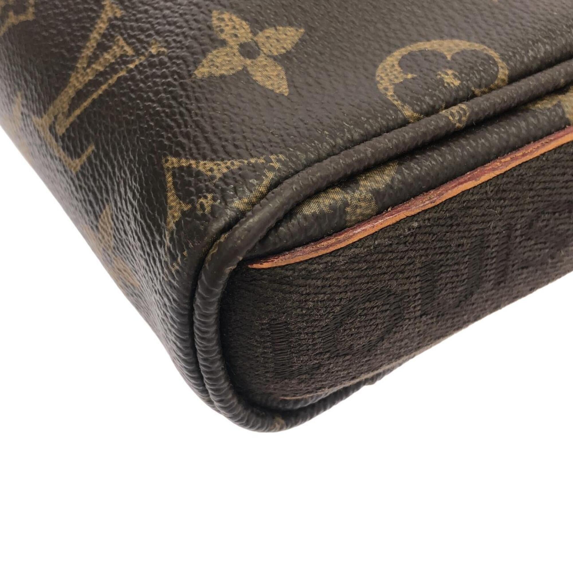 Louis Vuitton Marron Coated Canvas Shoulder Bag (Pre-Owned)