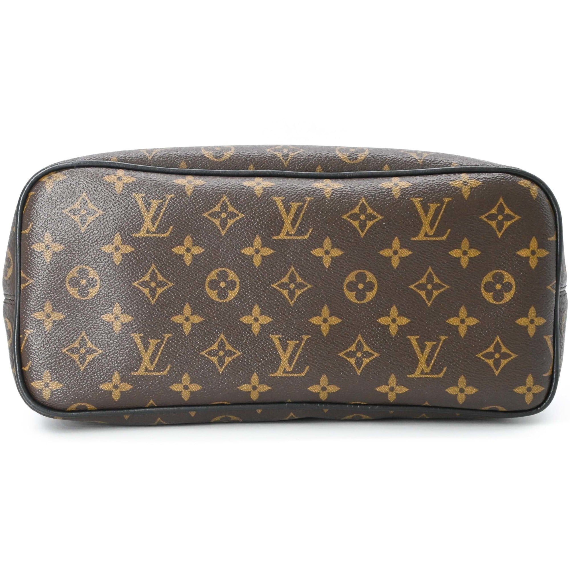 Louis Vuitton Black Brown Leather Backpack (Pre-Owned)