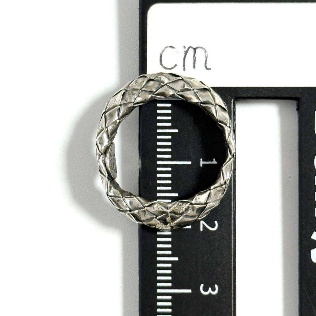 Bottega Veneta Silver 925 Band Ring (Pre-Owned)