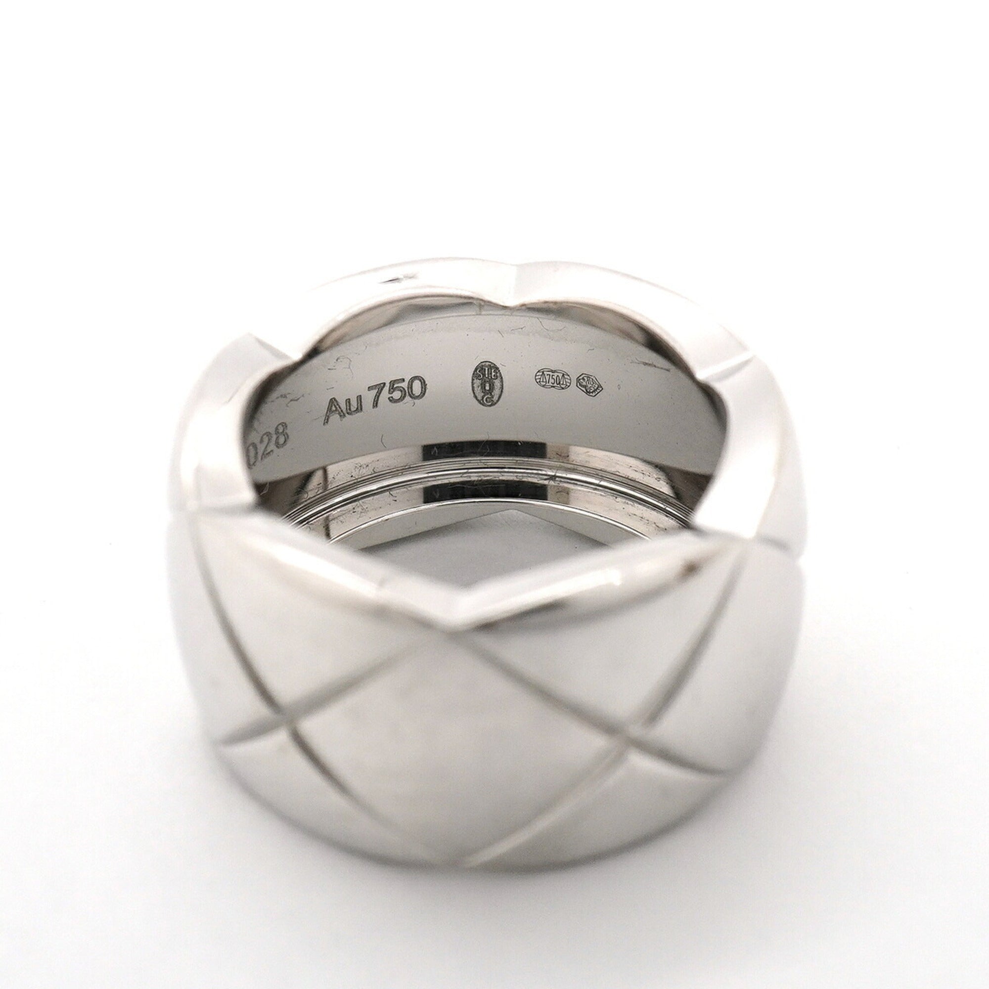 Chanel White Gold (18K) Band Ring (Pre-Owned)