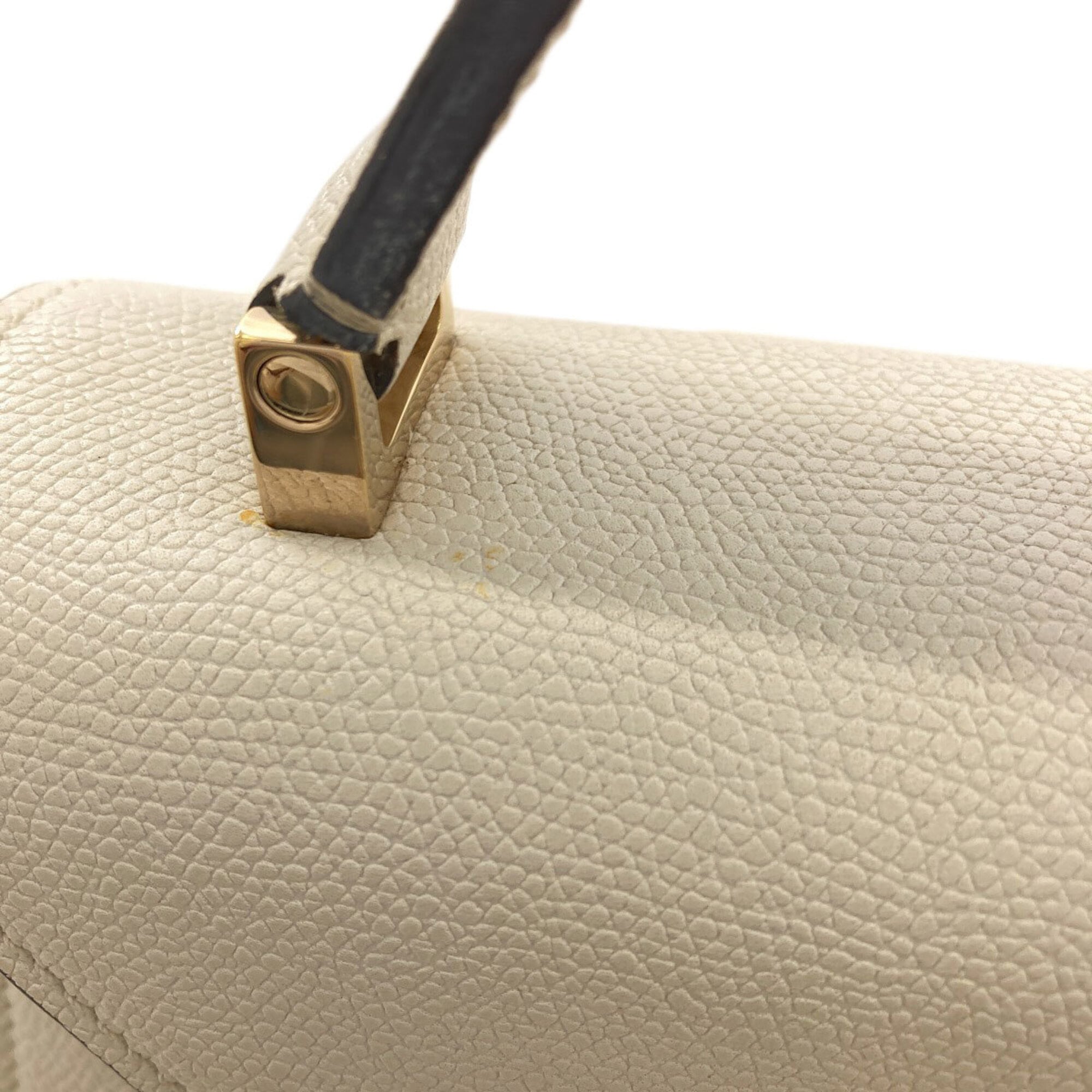 Valextra Light Gray Leather Handbag (Pre-Owned)