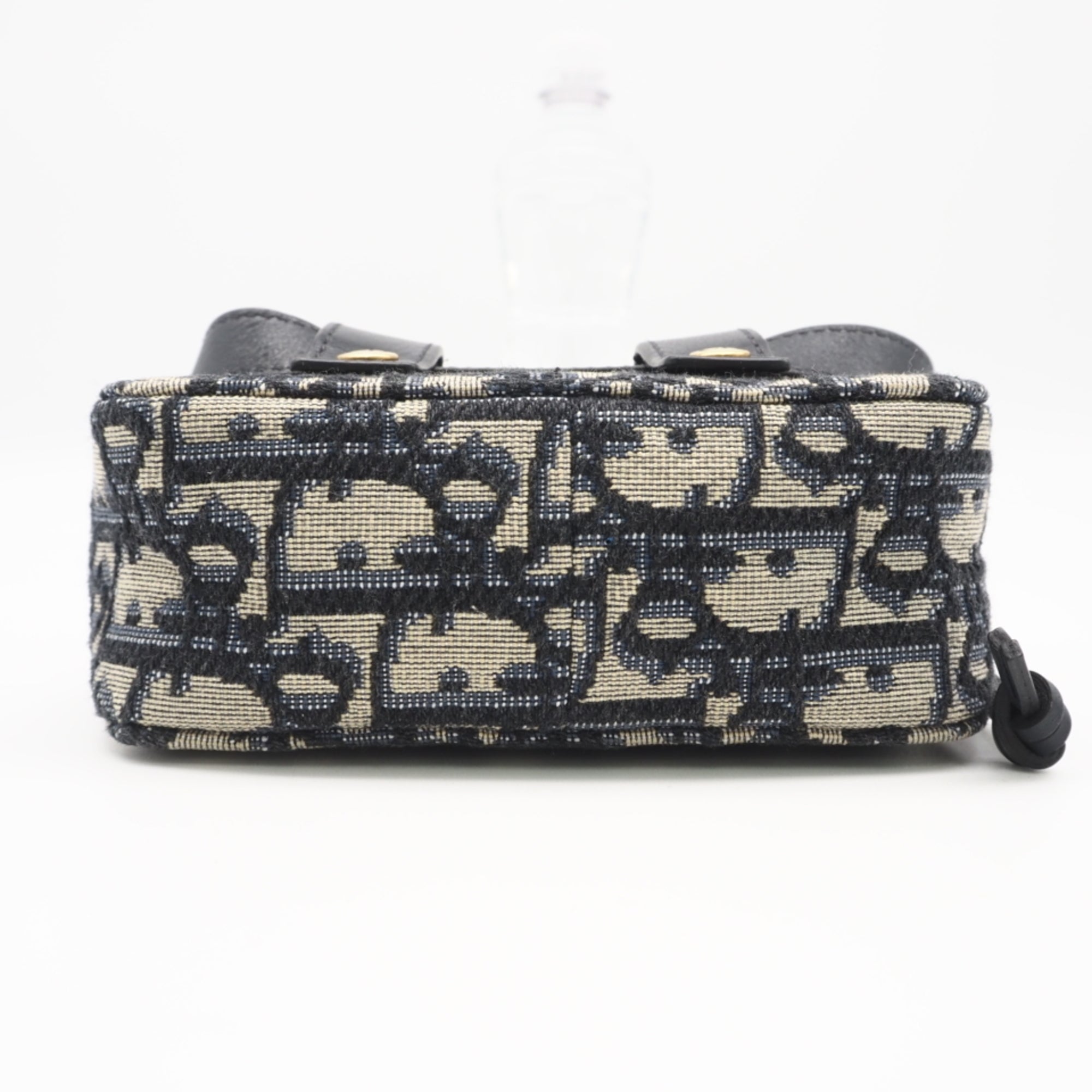 Christian Dior Trotter Beige Blue Canvas Leather Fanny Pack (Pre-Owned)