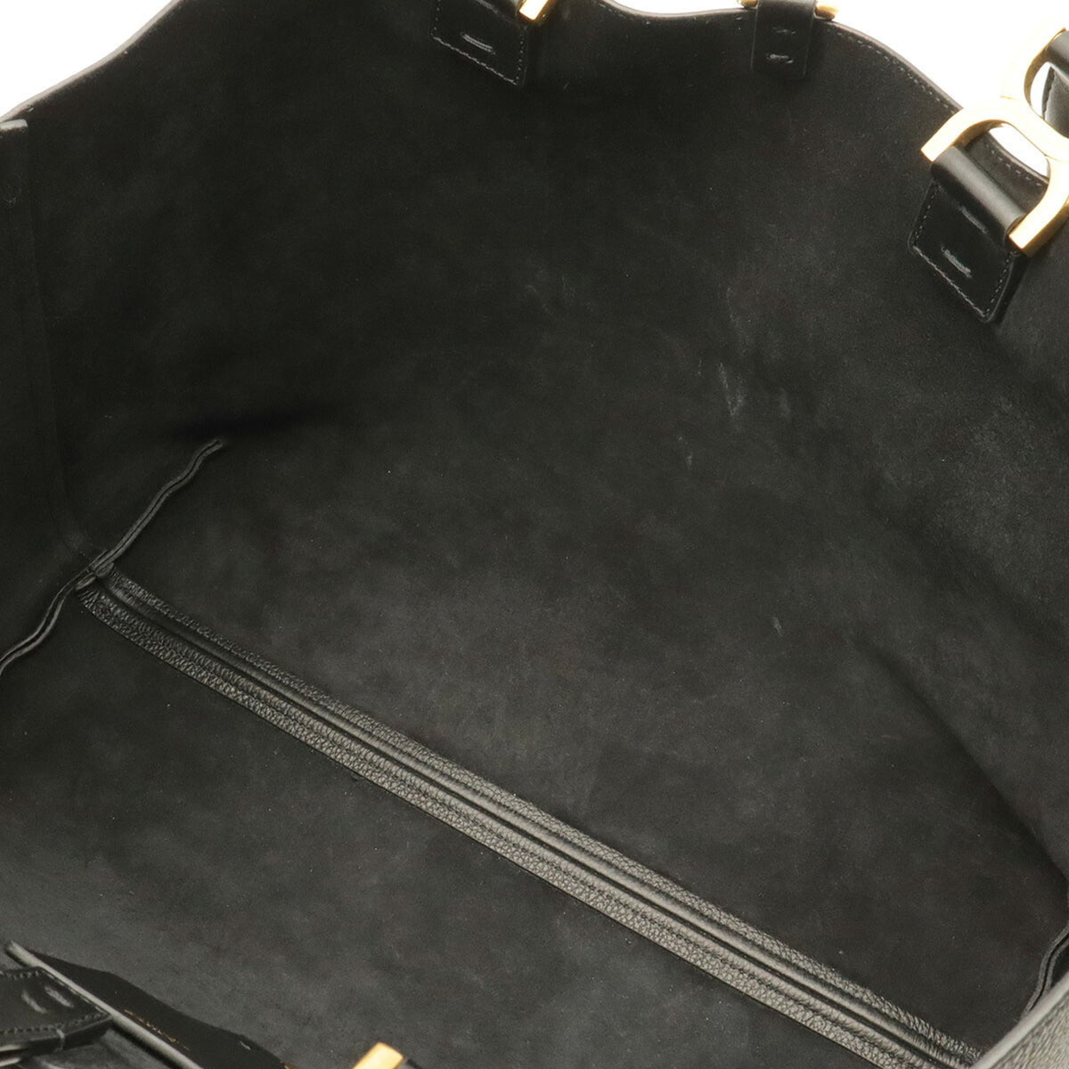 Chloé Black Leather Handbag Shoulder Bag Tote Bag (Pre-Owned)