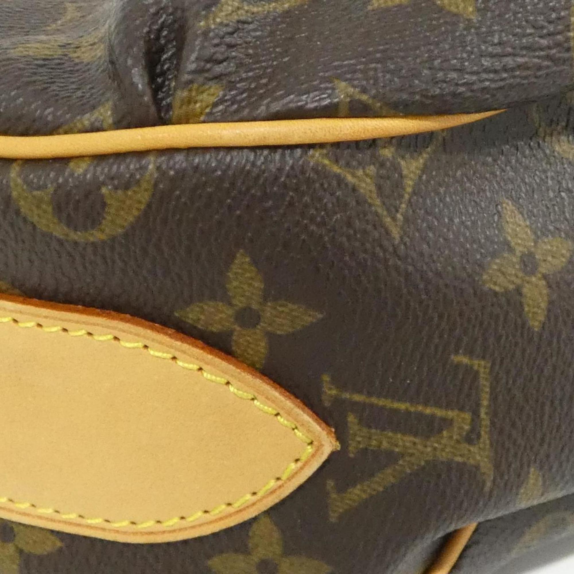 Louis Vuitton Brown Coated Canvas Shoulder Bag (Pre-Owned)