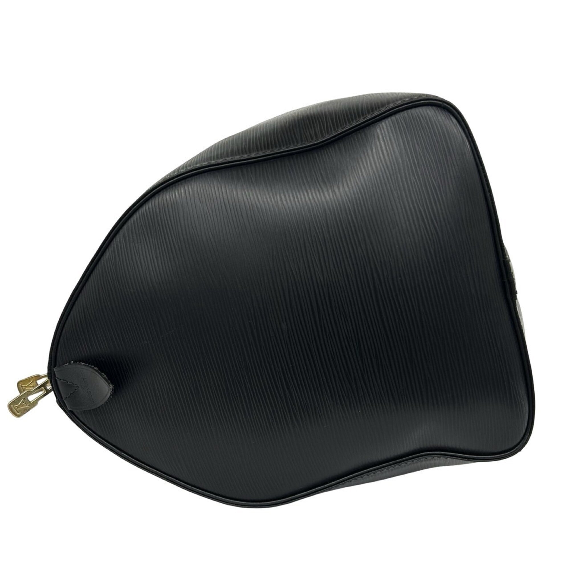 Louis Vuitton Black Leather Boston Bag (Pre-Owned)