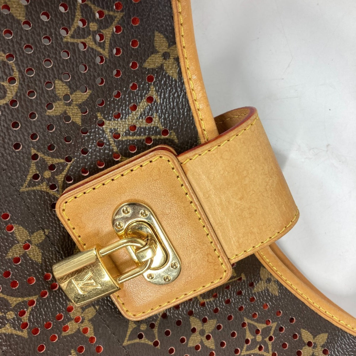 Louis Vuitton Brown Orange Monogram Shoulder Bag (Pre-Owned)